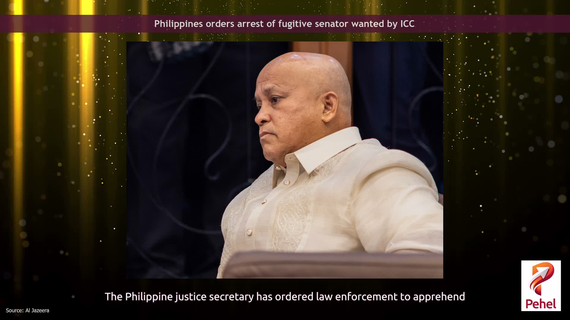 Philippines orders arrest of fugitive senator wanted by ICC