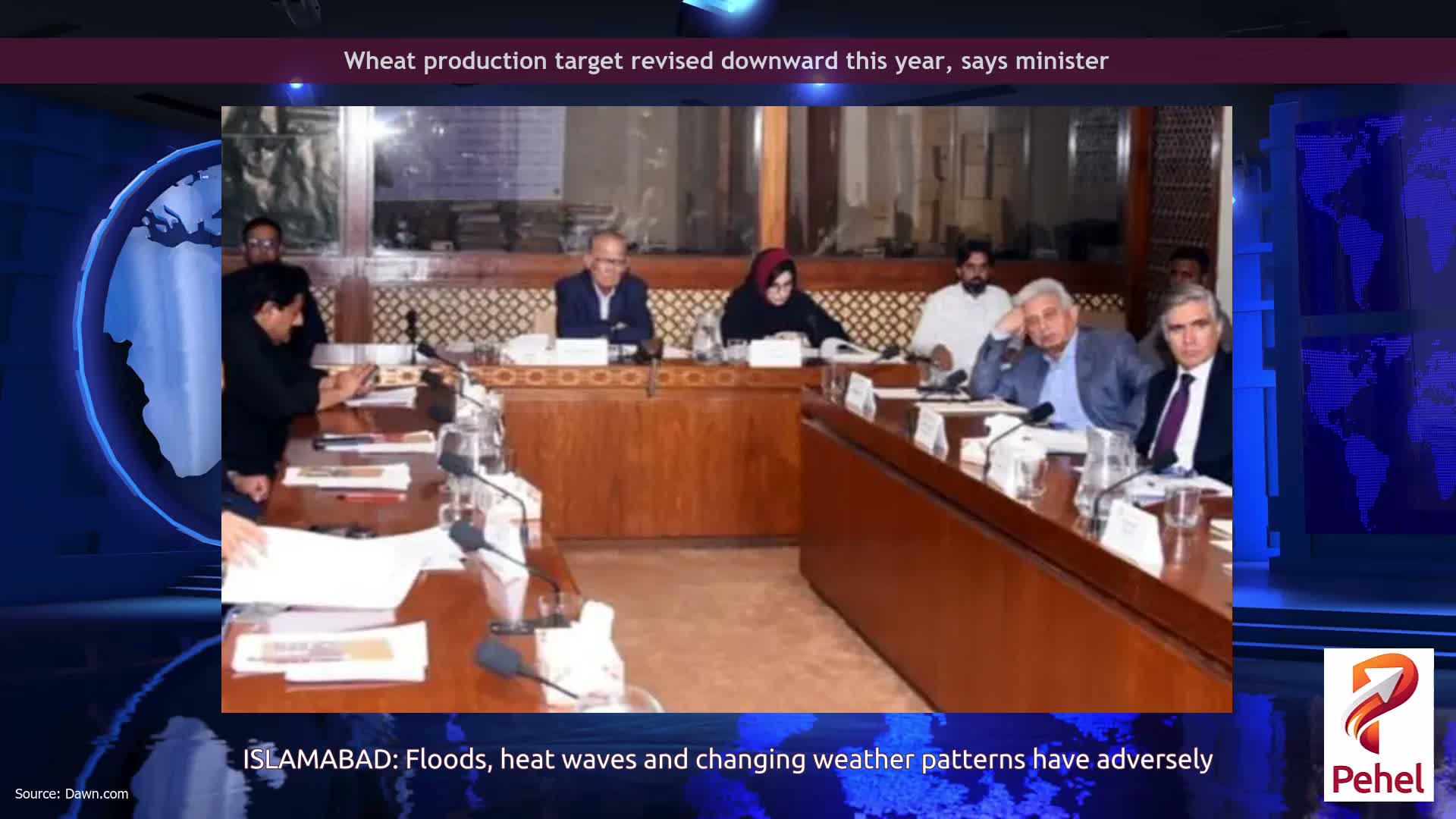 Wheat production target revised downward this year, says minister