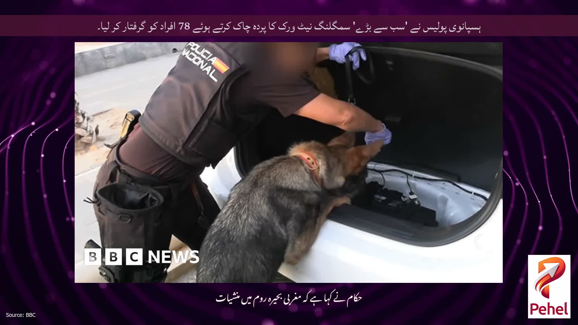 ہسپانوی پولیس نے 'سب سے بڑے' سمگلنگ نیٹ ورک کا پردہ چاک کرتے ہوئے 78 افراد کو گرفتار کر لیا۔