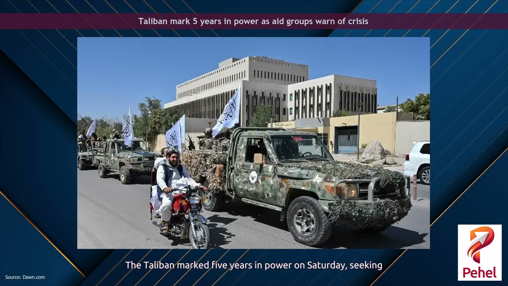 Taliban mark 5 years in power as aid groups warn of crisis