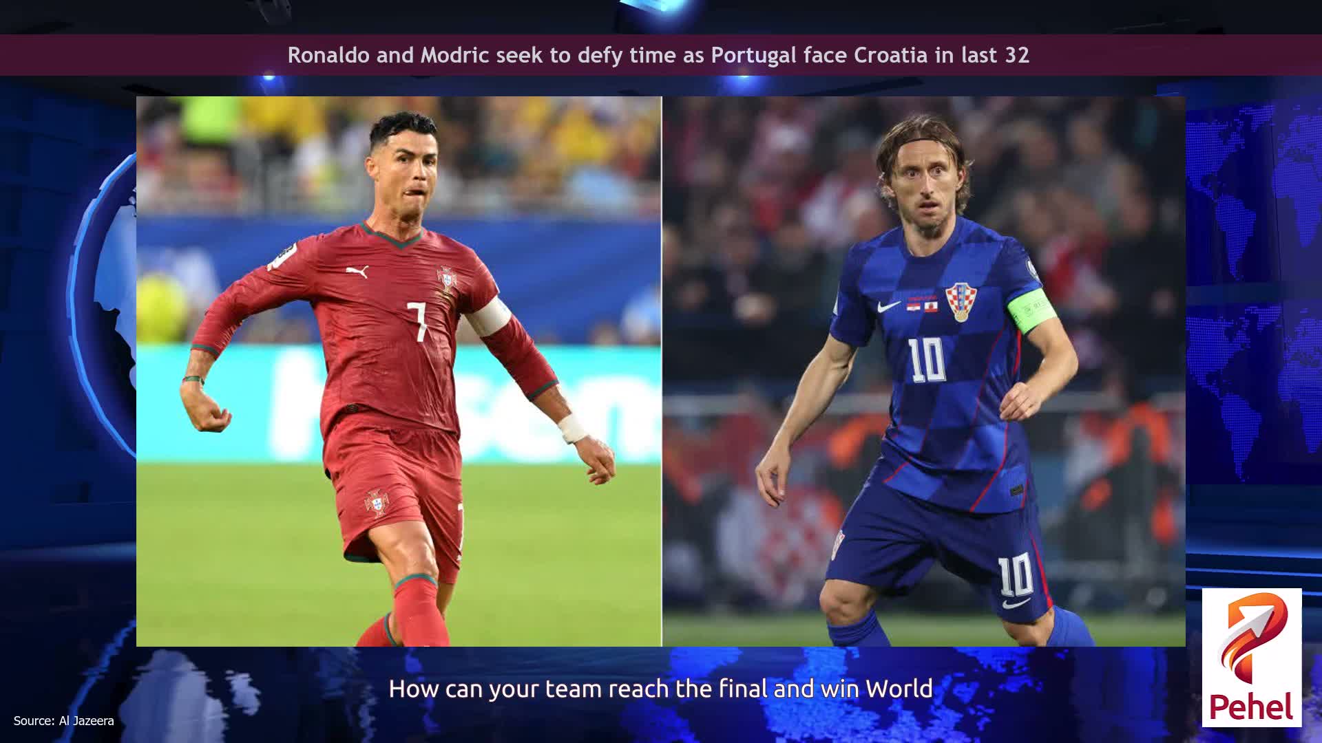 Ronaldo and Modric seek to defy time as Portugal face Croatia in last 32