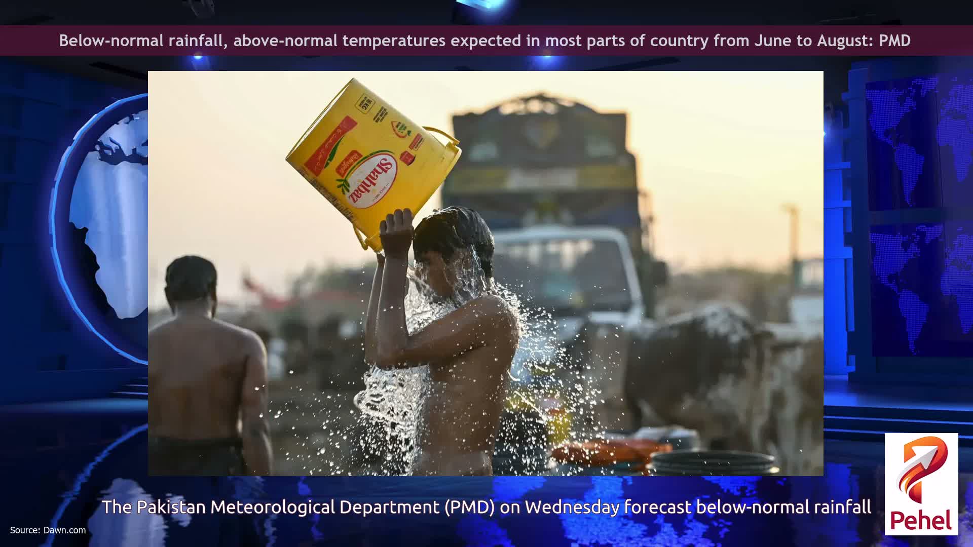 Below-normal rainfall, above-normal temperatures expected in most parts of country from June to August: PMD