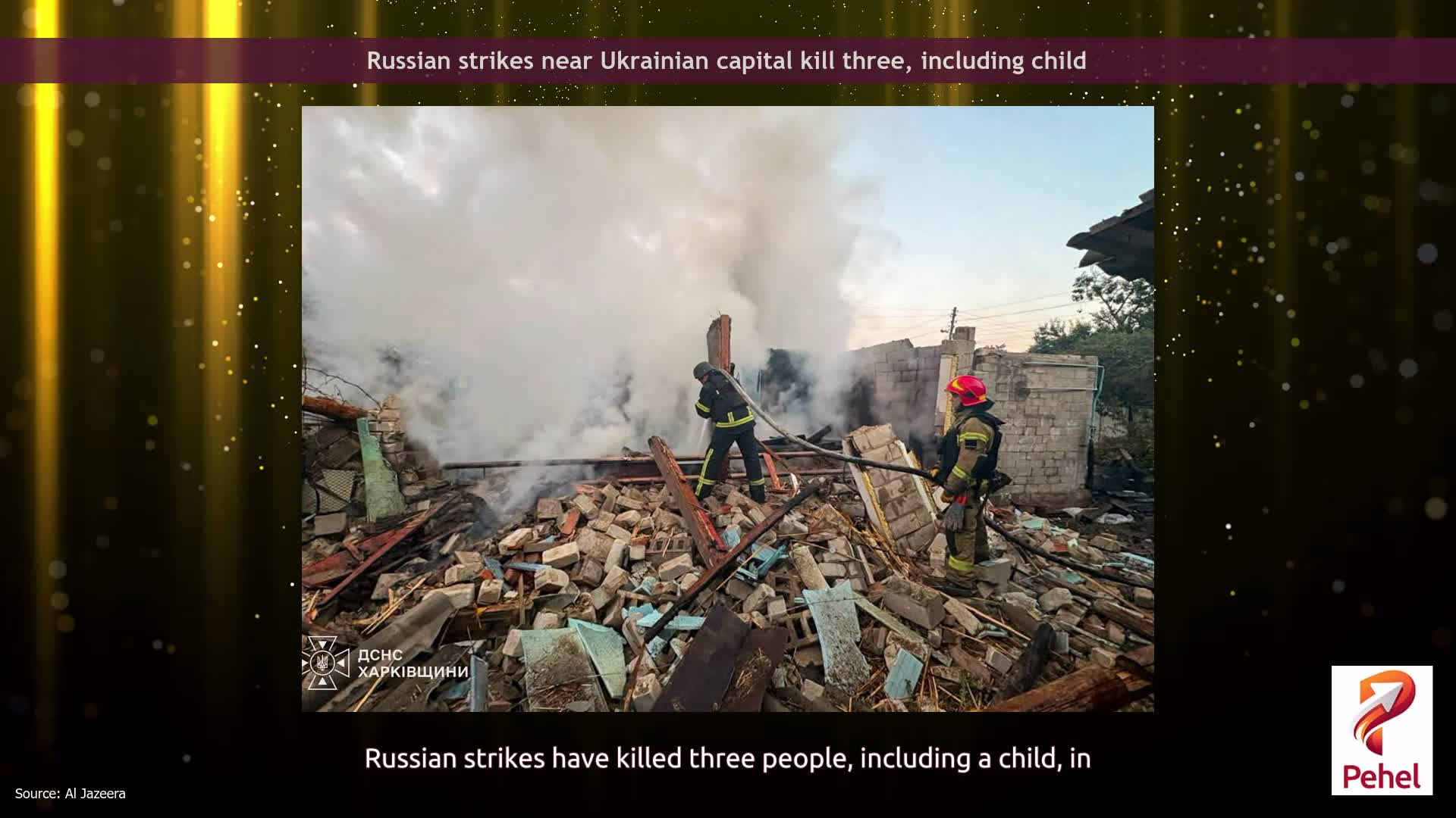 Russian strikes near Ukrainian capital kill three, including child