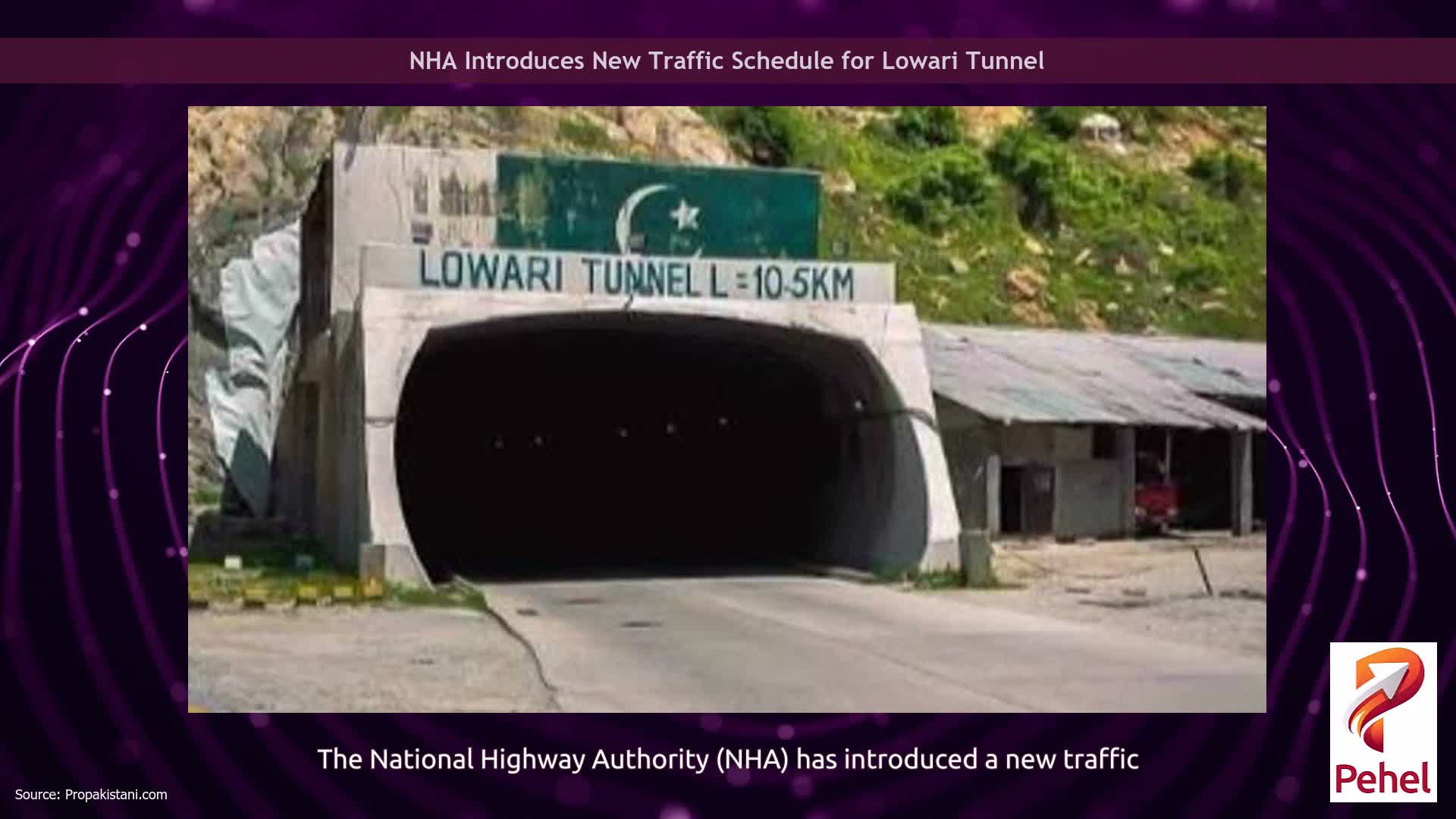 NHA Introduces New Traffic Schedule for Lowari Tunnel