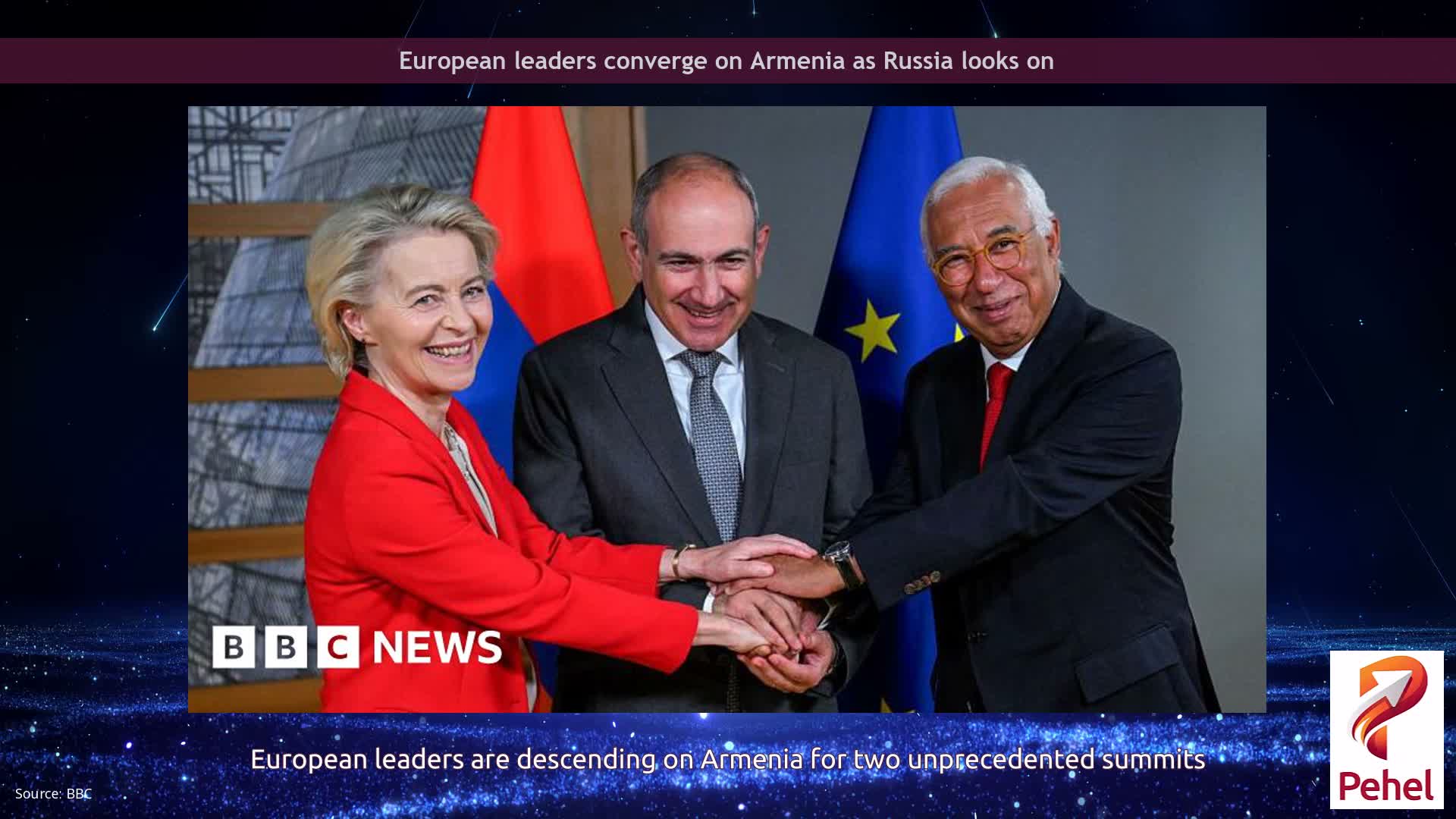 European leaders converge on Armenia as Russia looks on