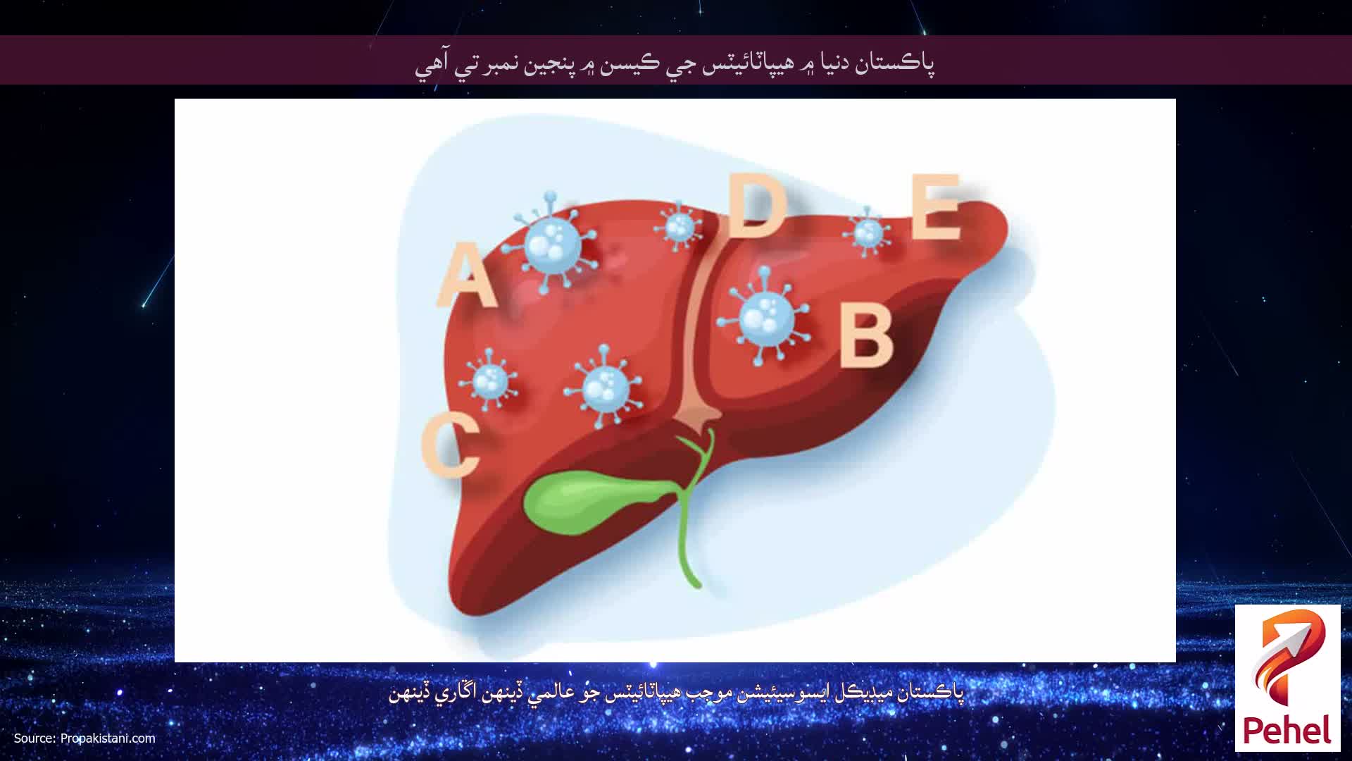 پاڪستان دنيا ۾ هيپاٽائيٽس جي ڪيسن ۾ پنجين نمبر تي آهي