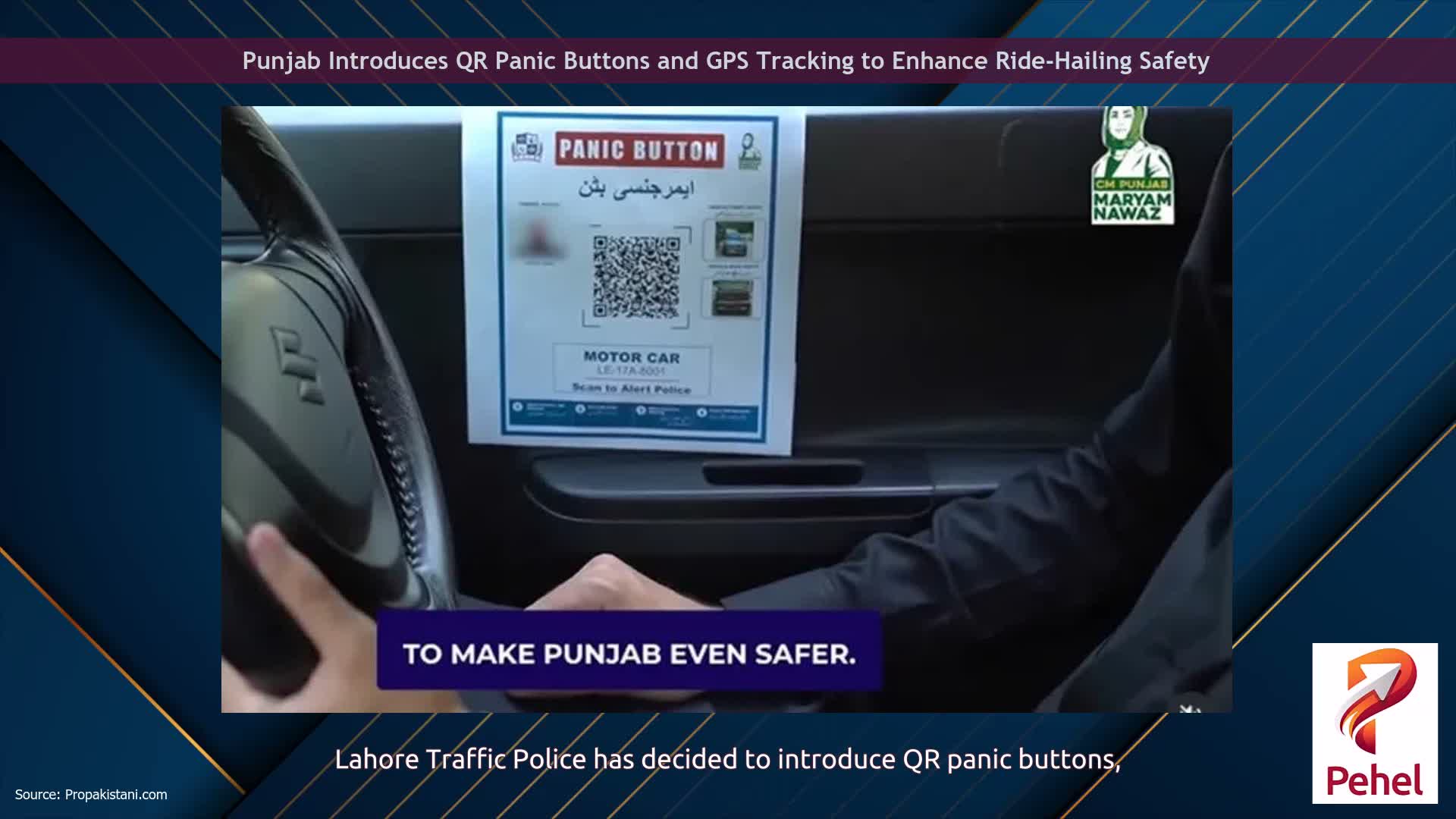 Punjab Introduces QR Panic Buttons and GPS Tracking to Enhance Ride-Hailing Safety