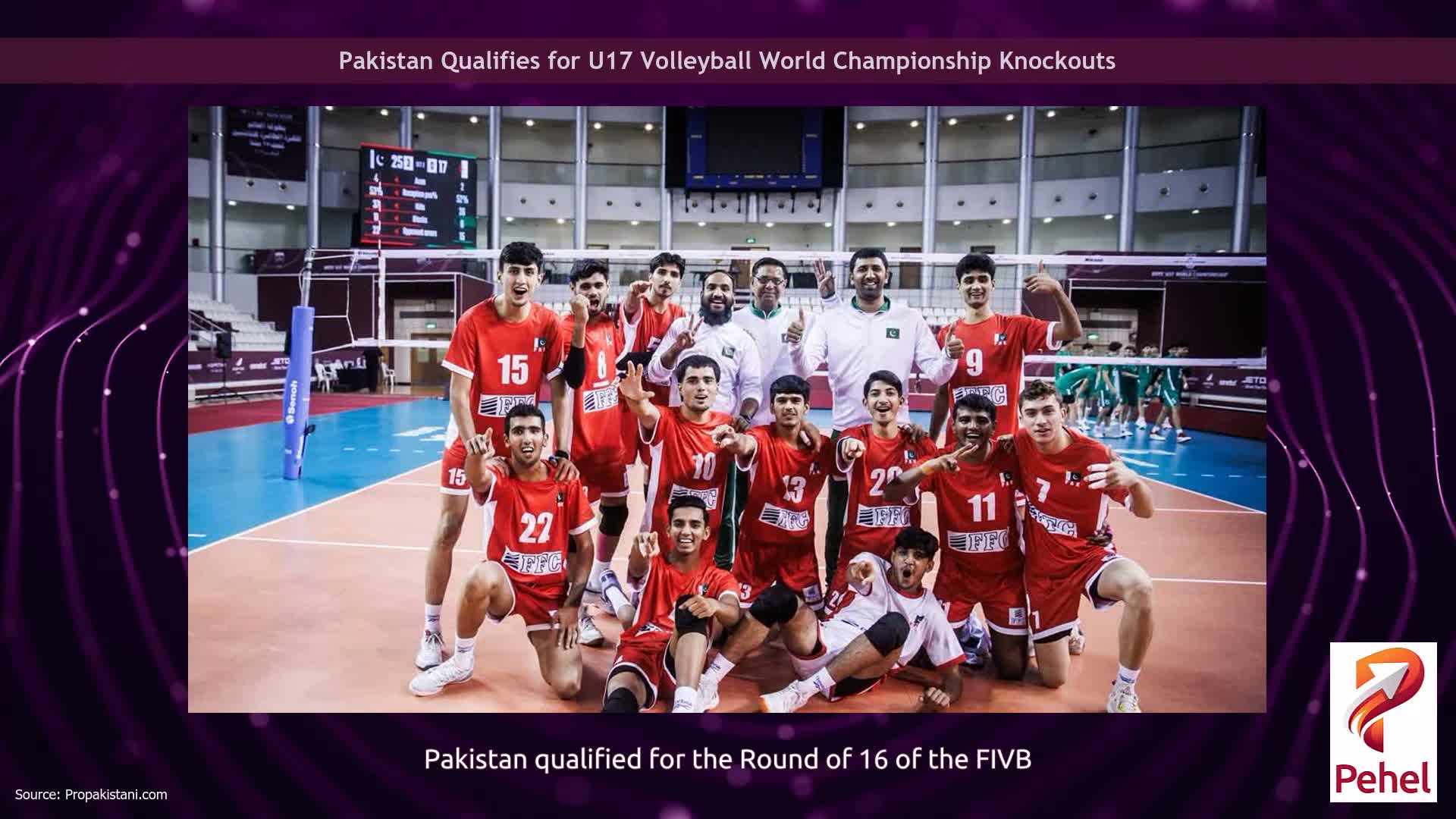 Pakistan Qualifies for U17 Volleyball World Championship Knockouts