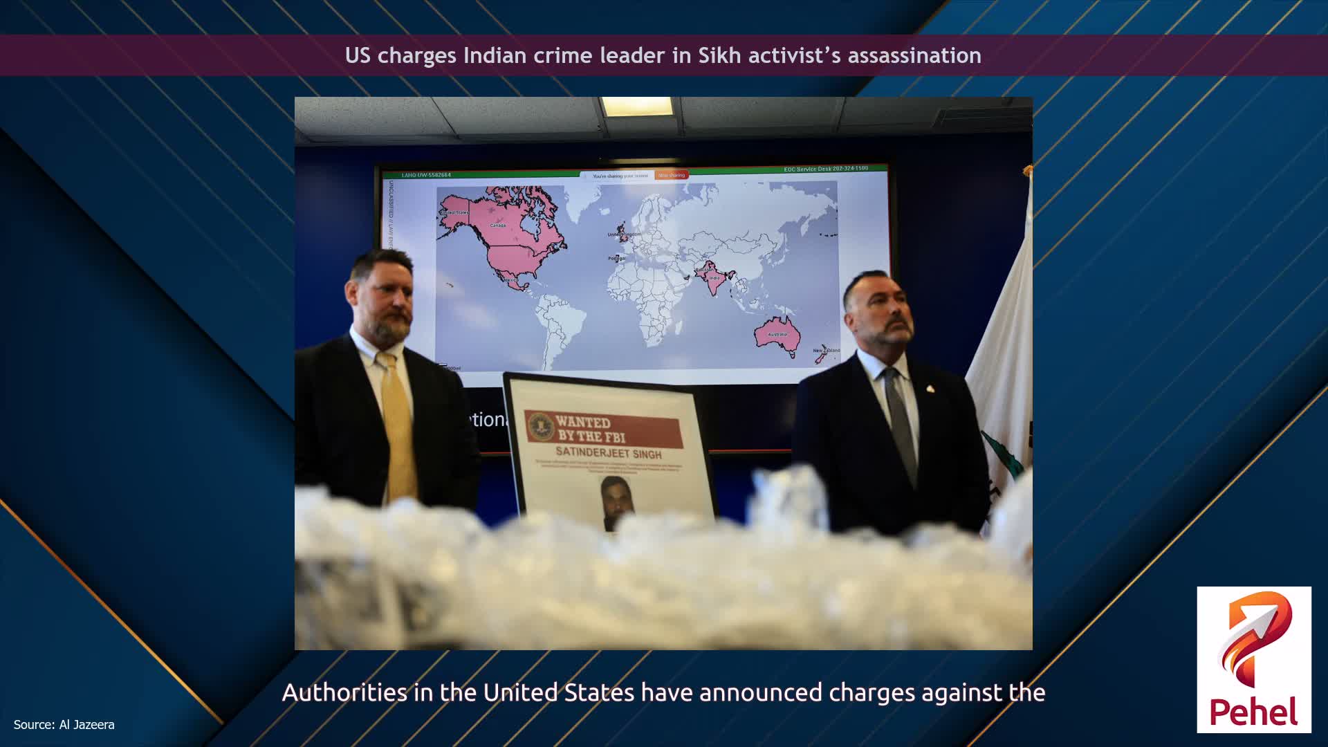 US charges Indian crime leader in Sikh activist’s assassination
