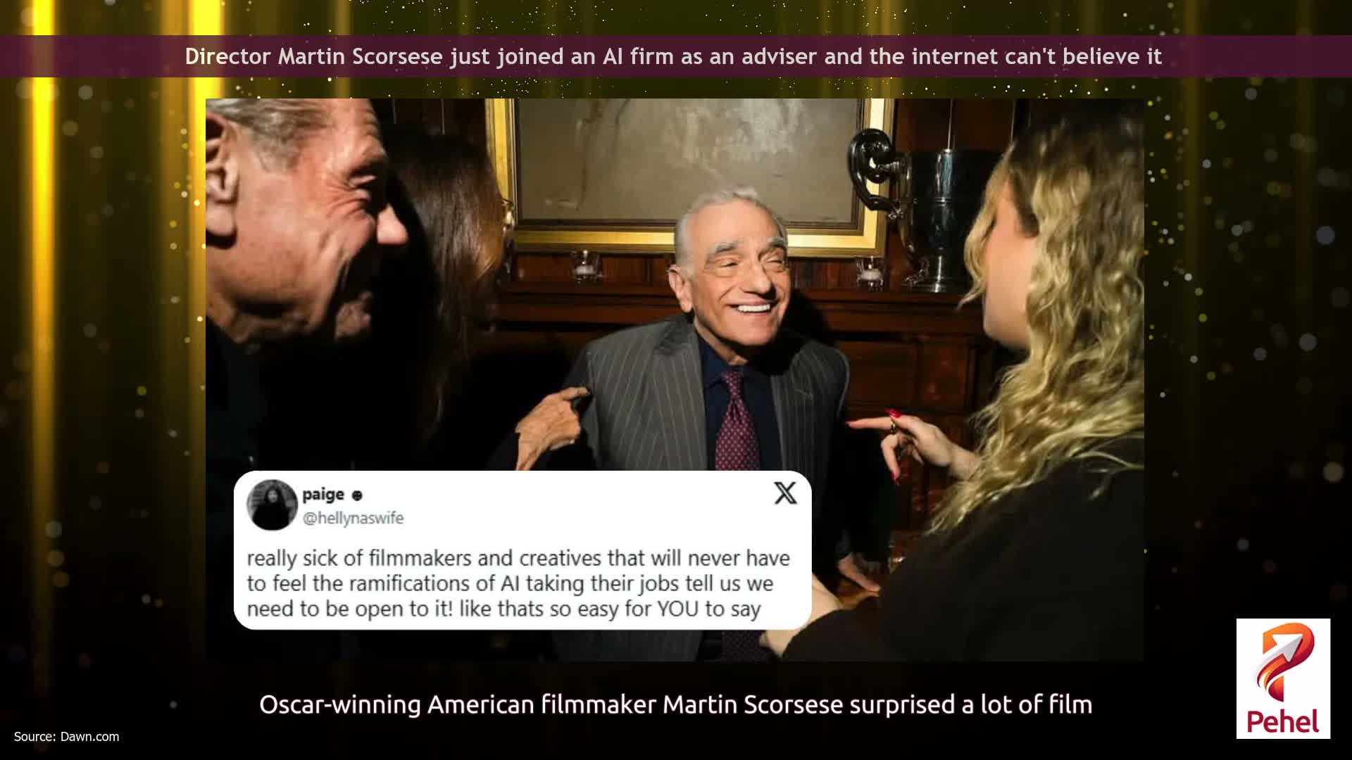 Director Martin Scorsese just joined an AI firm as an adviser and the internet can't believe it