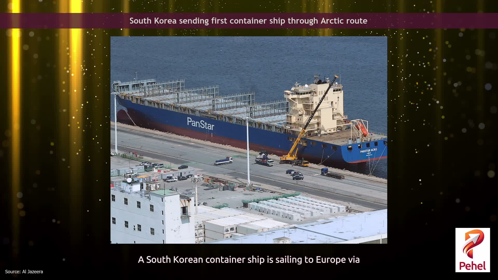 South Korea sending first container ship through Arctic route
