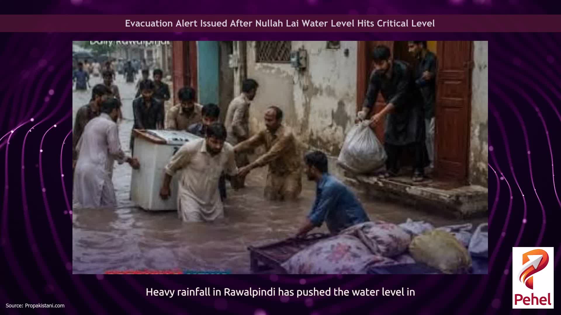 Evacuation Alert Issued After Nullah Lai Water Level Hits Critical Level