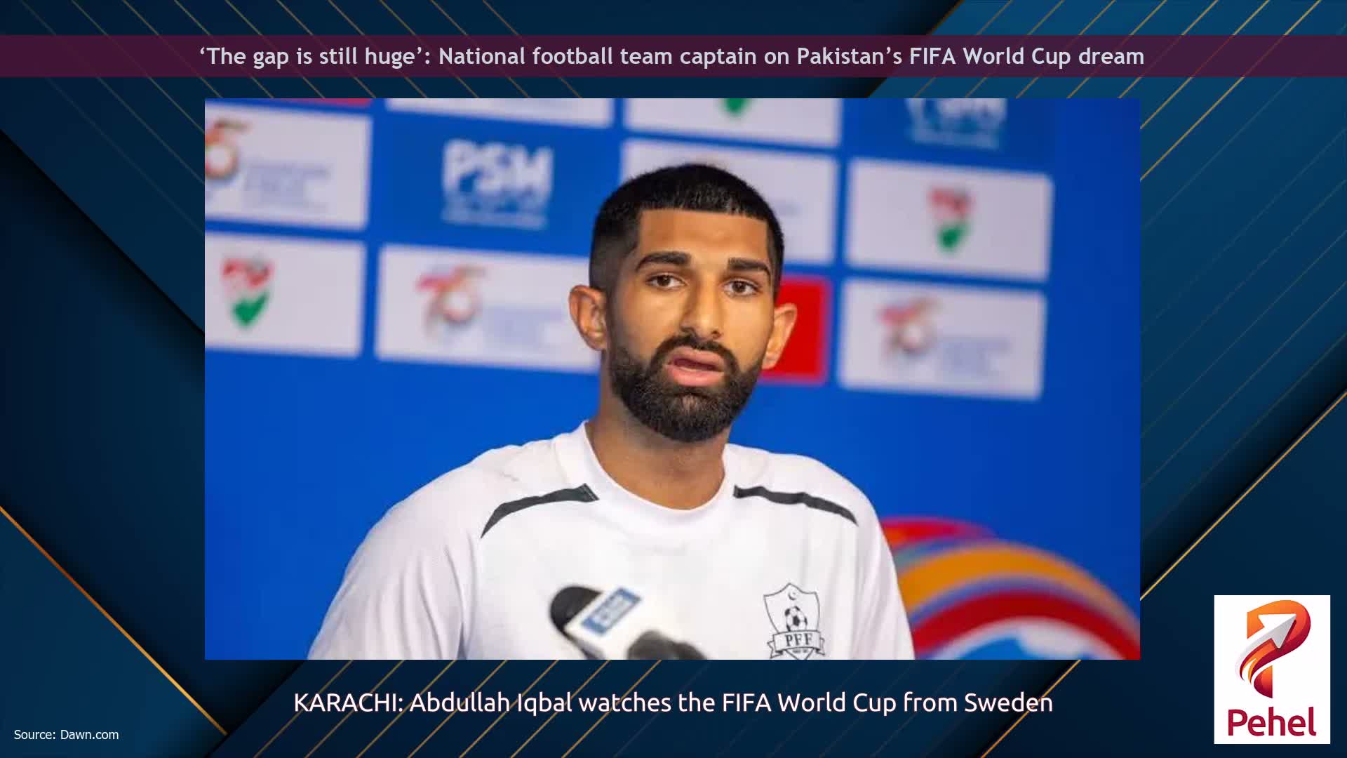 ‘The gap is still huge’: National football team captain on Pakistan’s FIFA World Cup dream