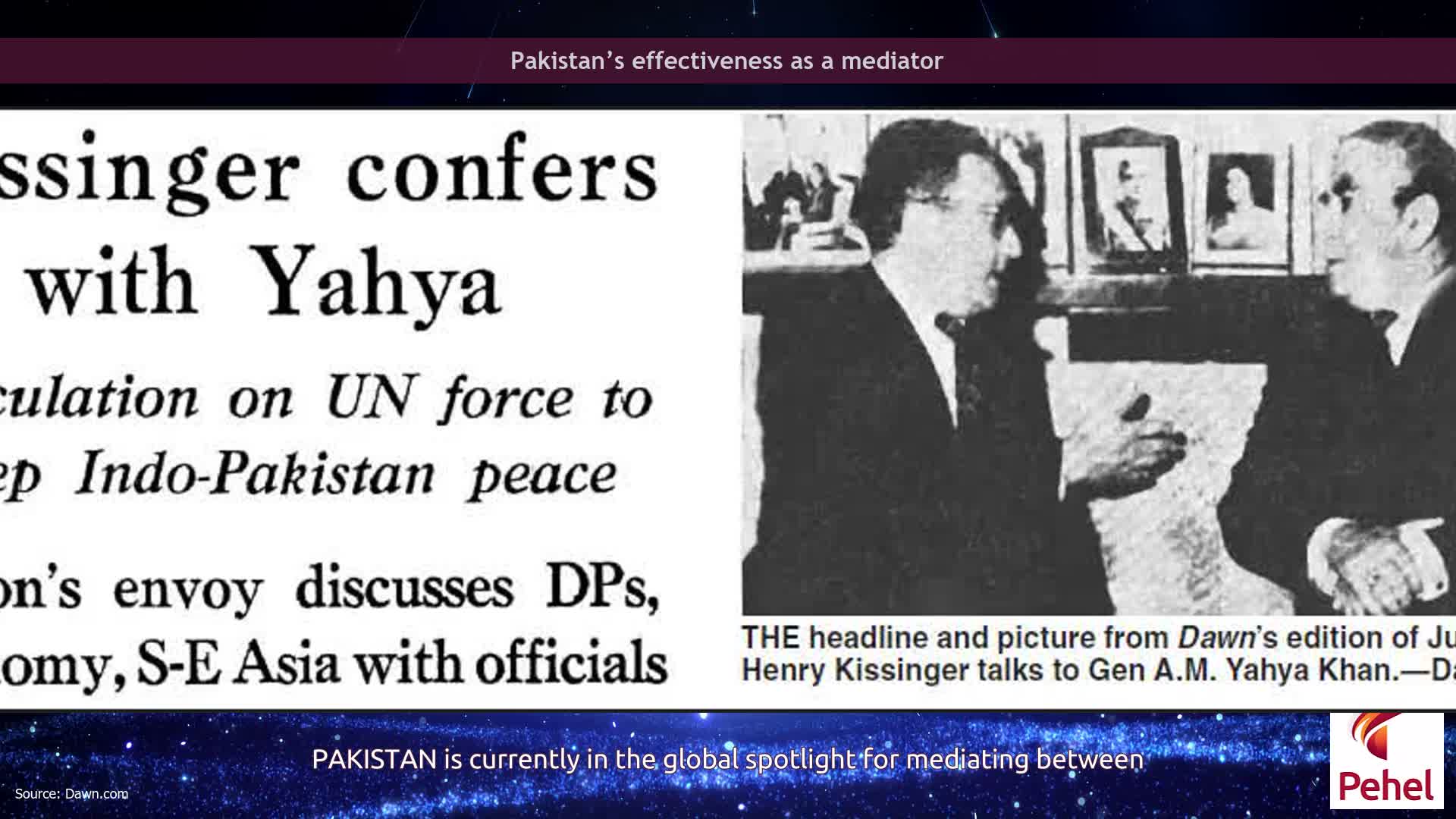 Pakistan’s effectiveness as a mediator