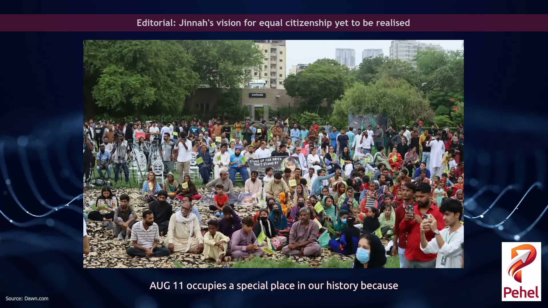 Editorial: Jinnah's vision for equal citizenship yet to be realised