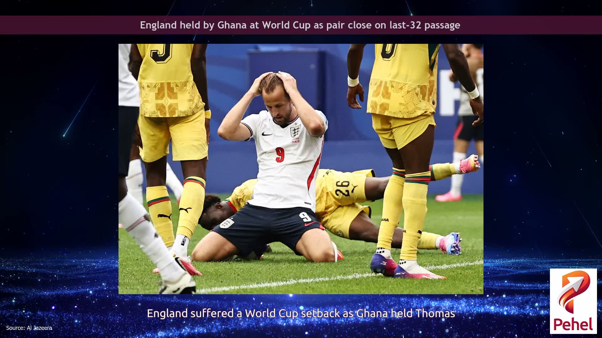 England held by Ghana at World Cup as pair close on last-32 passage