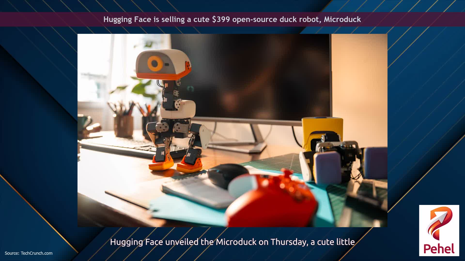 Hugging Face is selling a cute $399 open-source duck robot, Microduck
