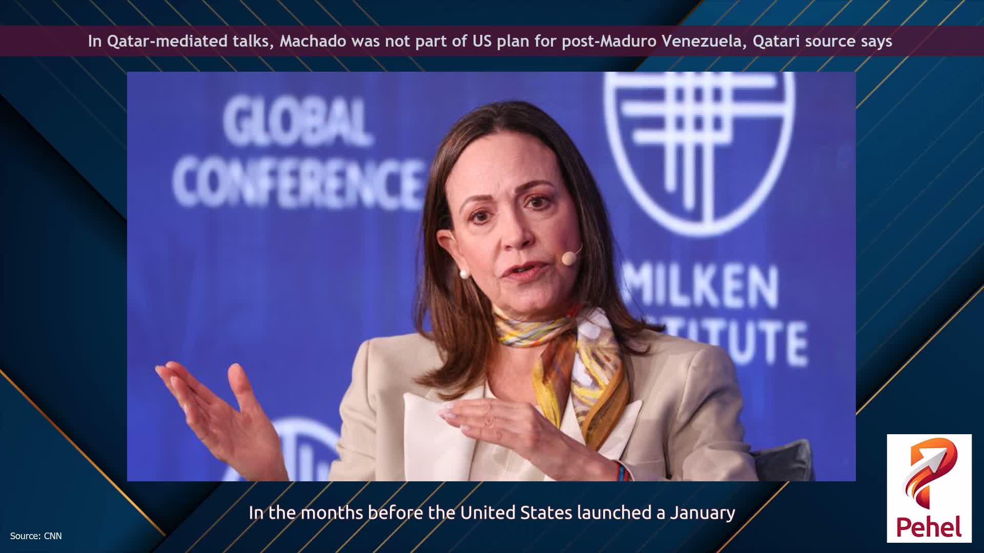 In Qatar-mediated talks, Machado was not part of US plan for post-Maduro Venezuela, Qatari source says