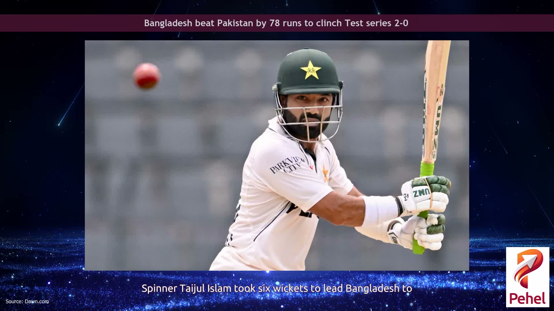 Bangladesh beat Pakistan by 78 runs to clinch Test series 2-0
