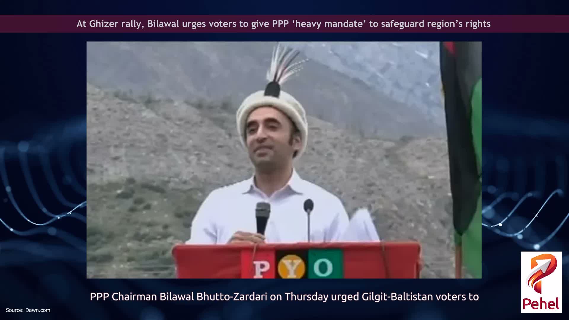 At Ghizer rally, Bilawal urges voters to give PPP ‘heavy mandate’ to safeguard region’s rights