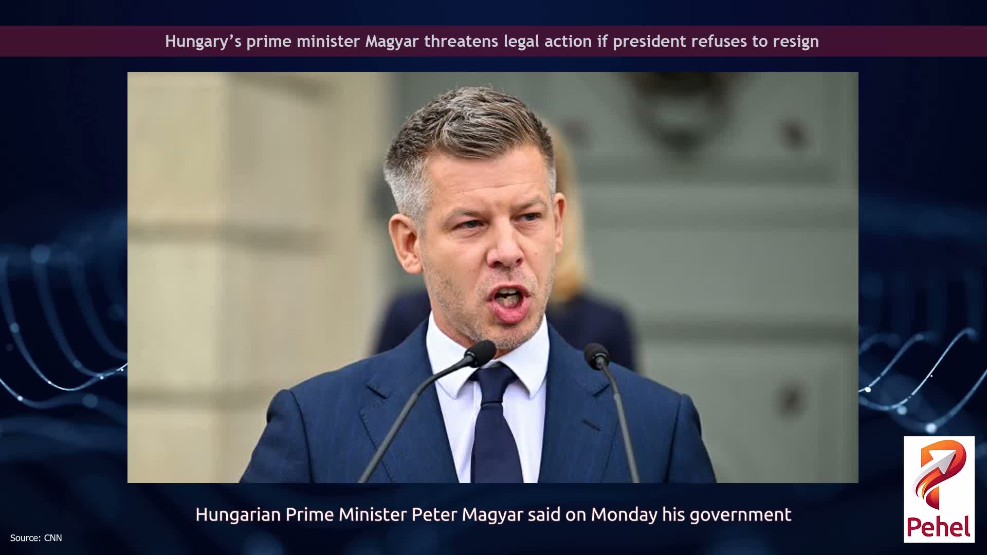 Hungary’s prime minister Magyar threatens legal action if president refuses to resign