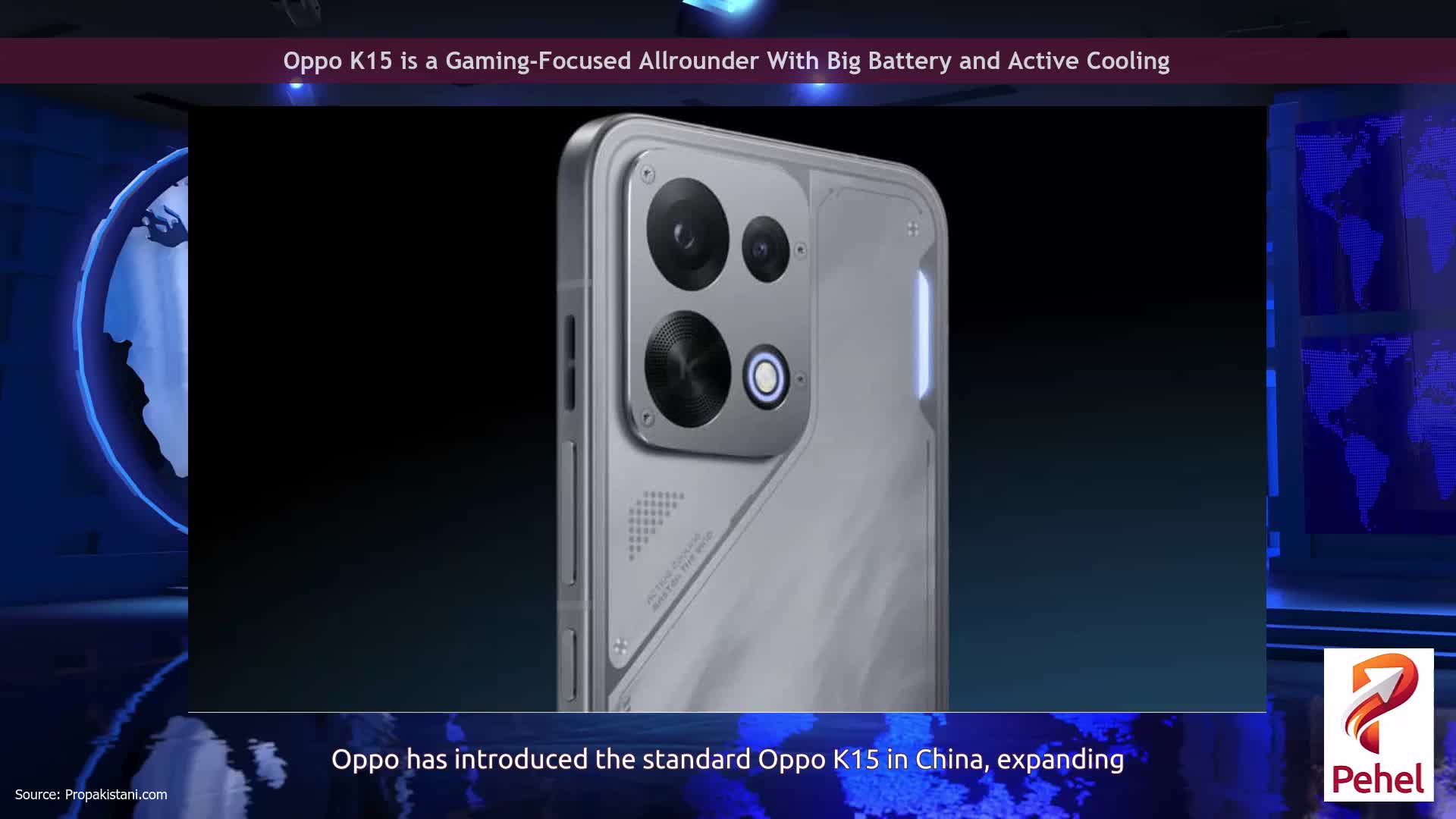 Oppo K15 is a Gaming-Focused Allrounder With Big Battery and Active Cooling
