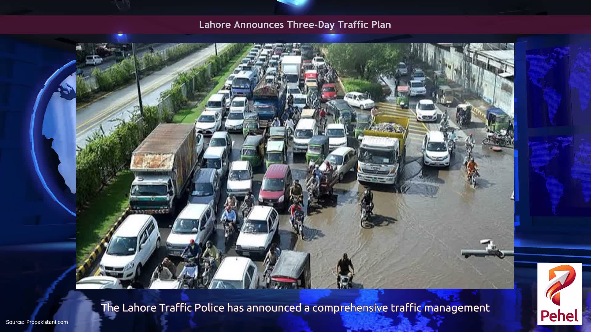 Lahore Announces Three-Day Traffic Plan