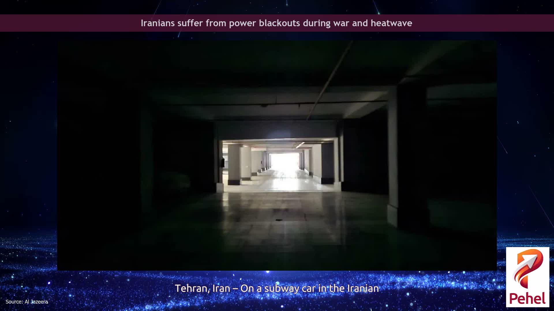 Iranians suffer from power blackouts during war and heatwave