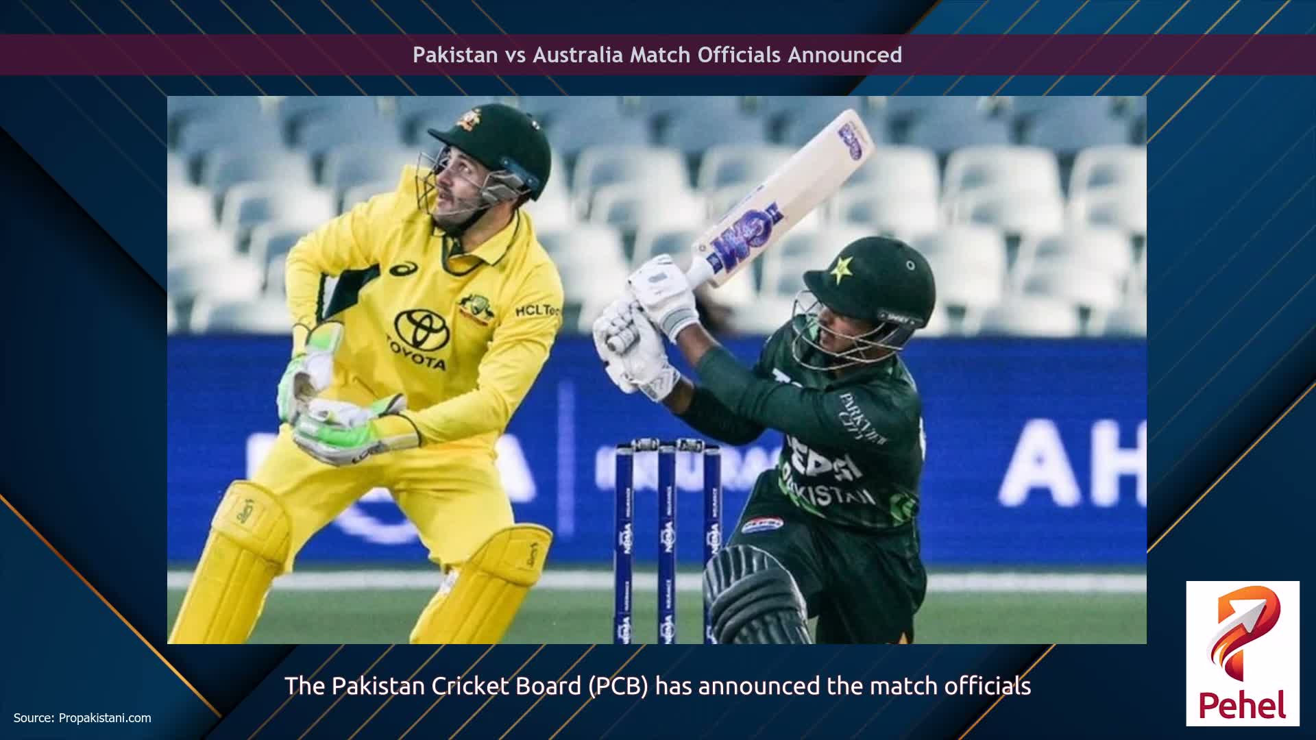 Pakistan vs Australia Match Officials Announced