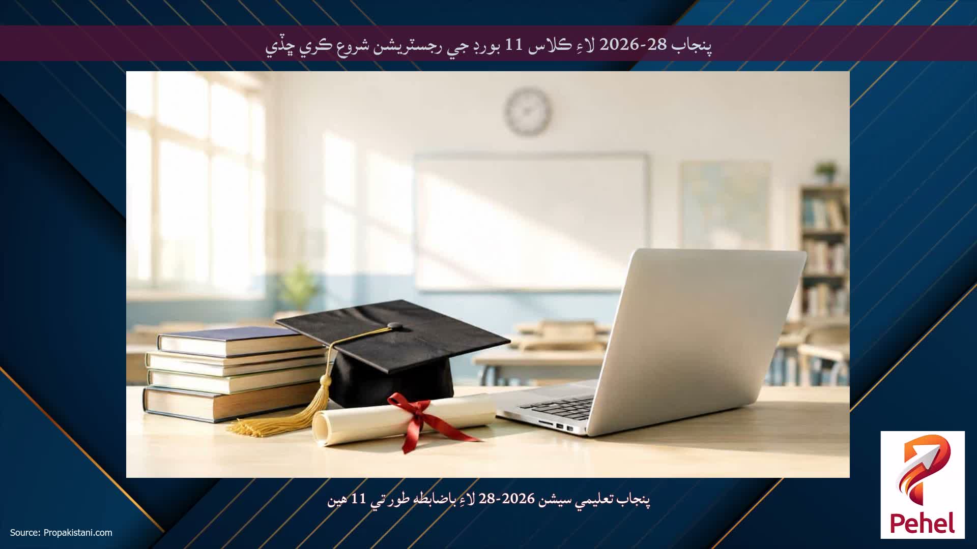 پنجاب 28-2026 لاءِ ڪلاس 11 بورڊ جي رجسٽريشن شروع ڪري ڇڏي
