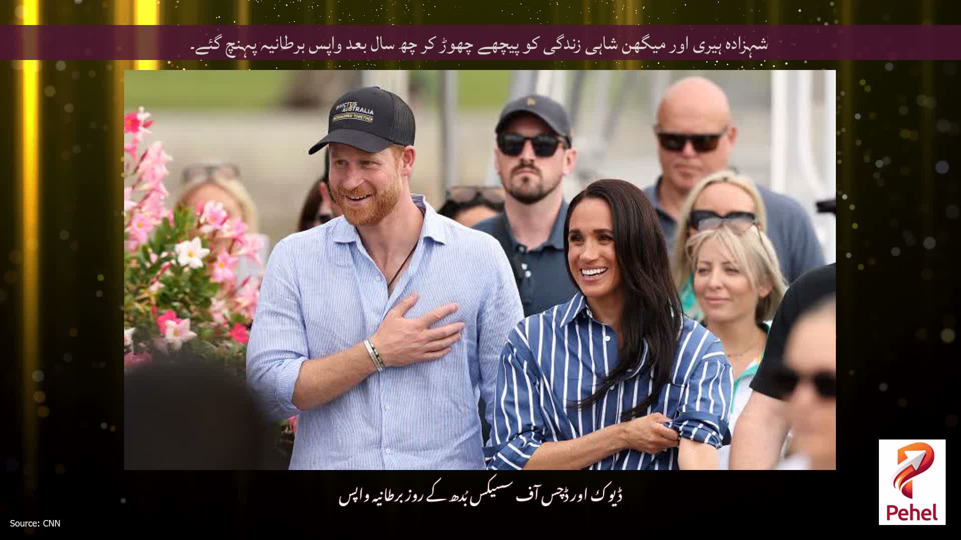 شہزادہ ہیری اور میگھن شاہی زندگی کو پیچھے چھوڑ کر چھ سال بعد واپس برطانیہ پہنچ گئے۔