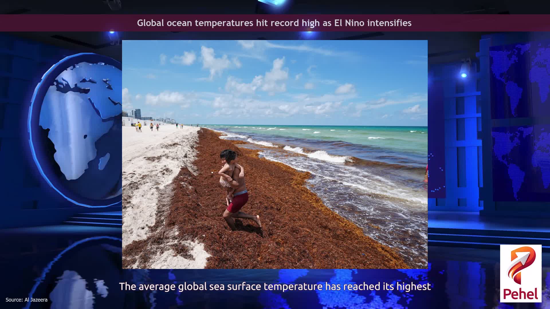 Global ocean temperatures hit record high as El Nino intensifies
