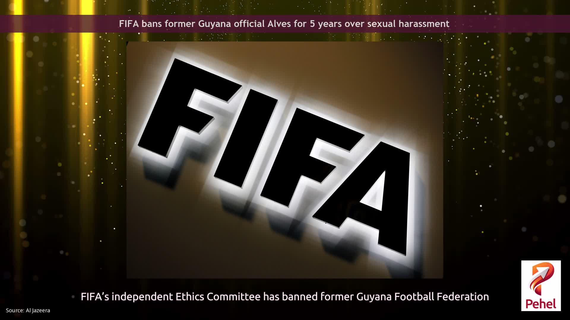 FIFA bans former Guyana official Alves for 5 years over sexual harassment