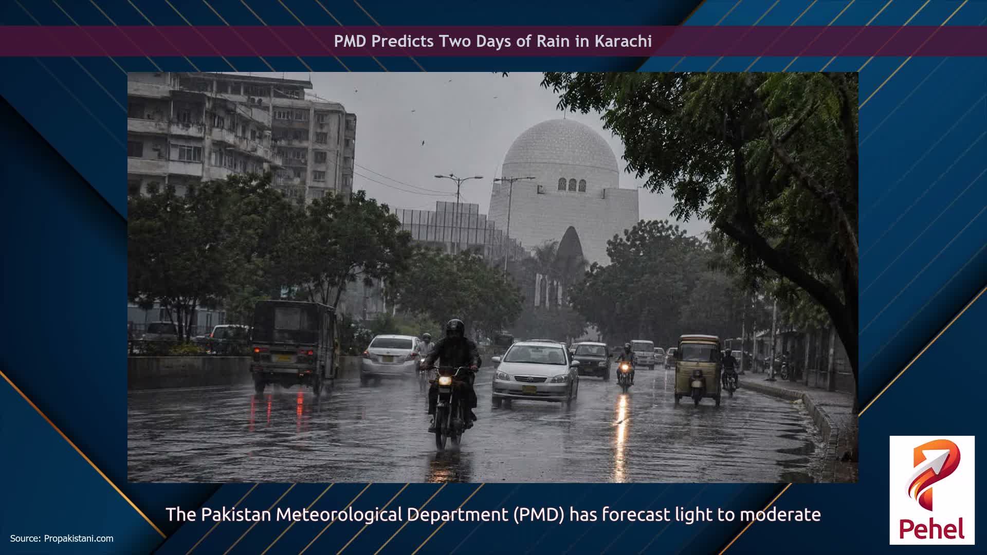PMD Predicts Two Days of Rain in Karachi