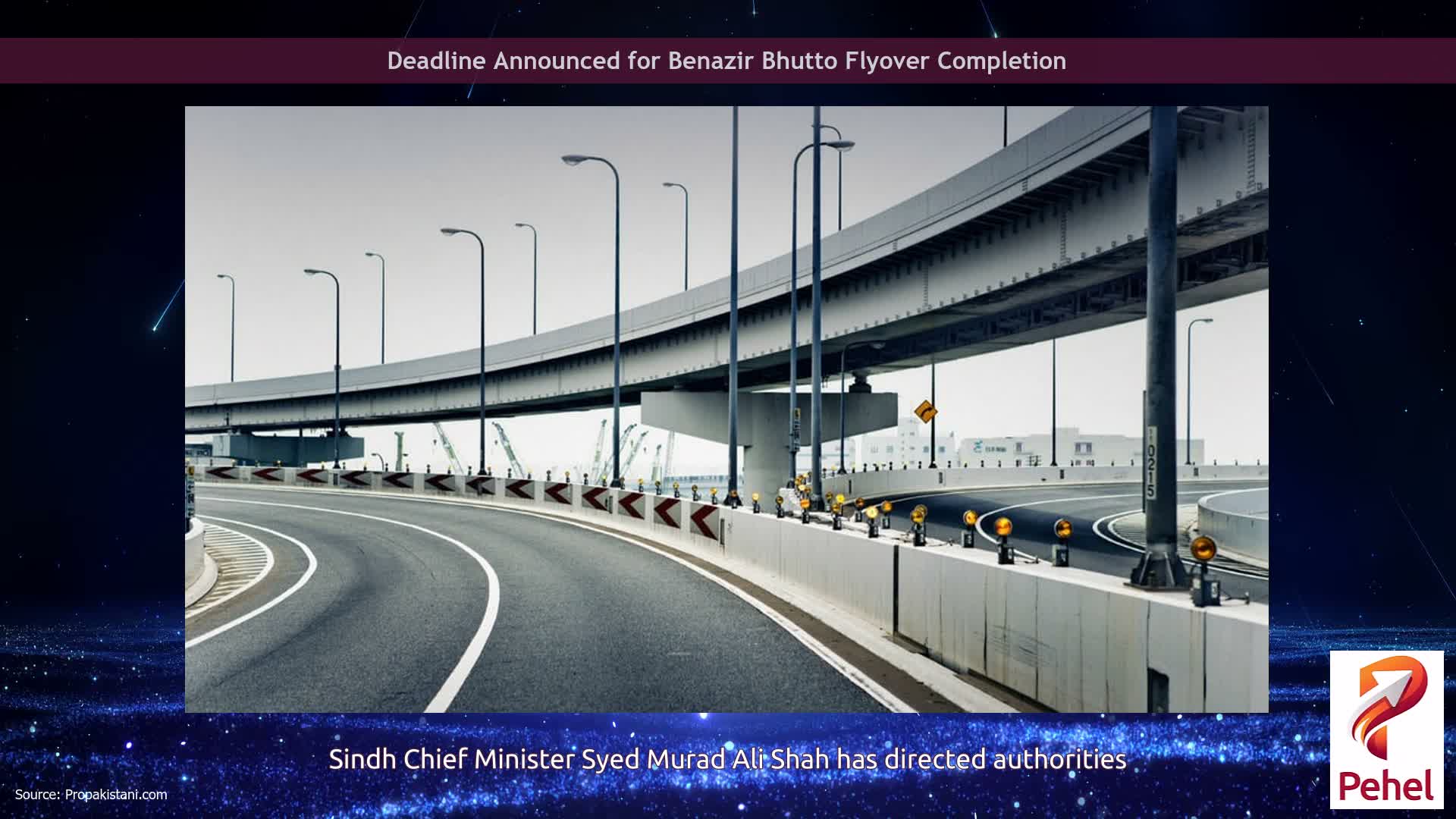 Deadline Announced for Benazir Bhutto Flyover Completion