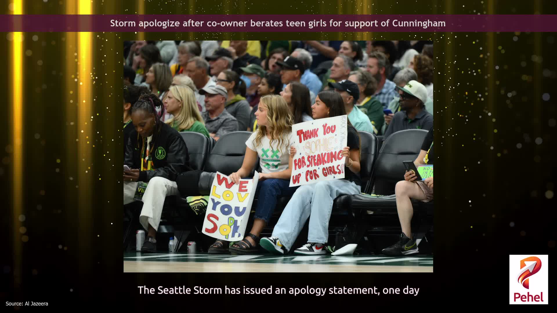 Storm apologize after co-owner berates teen girls for support of Cunningham