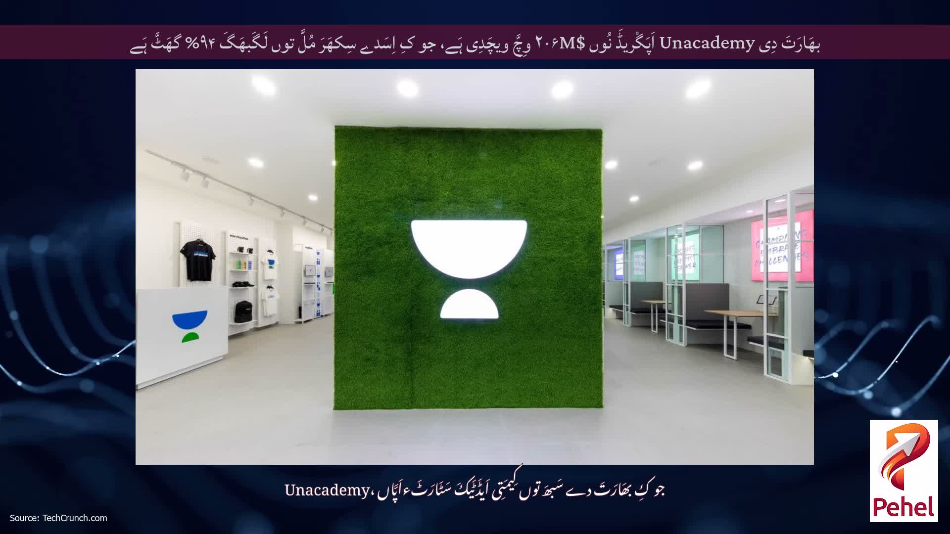 بھَارَتَ دِی Unacademy اَپَگْریڈَ نُوں $۲۰۶M وِچَّ ویچَدِی ہَے، جو کِ اِسَدے سِکھَرَ مُلَّ توں لَگَبھَگَ ۹۴% گھَٹَّ ہَے