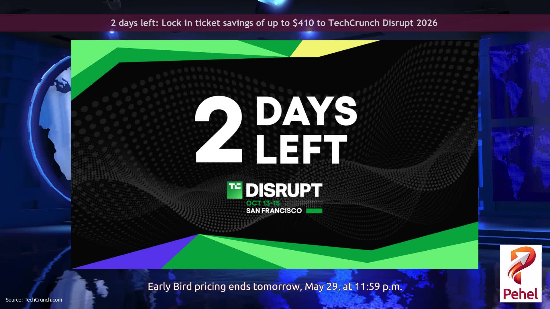 2 days left: Lock in ticket savings of up to $410 to TechCrunch Disrupt 2026