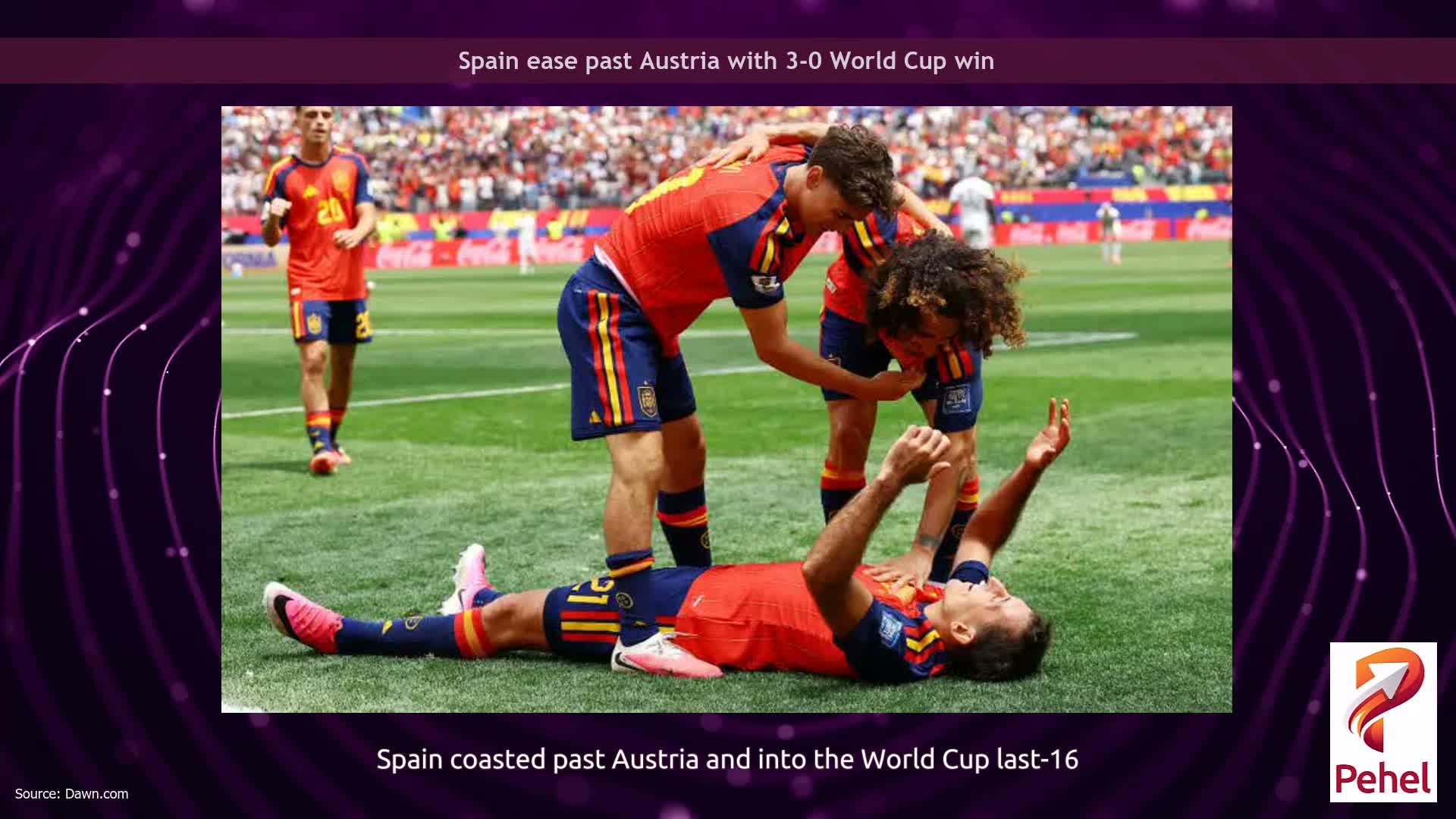 Spain ease past Austria with 3-0 World Cup win