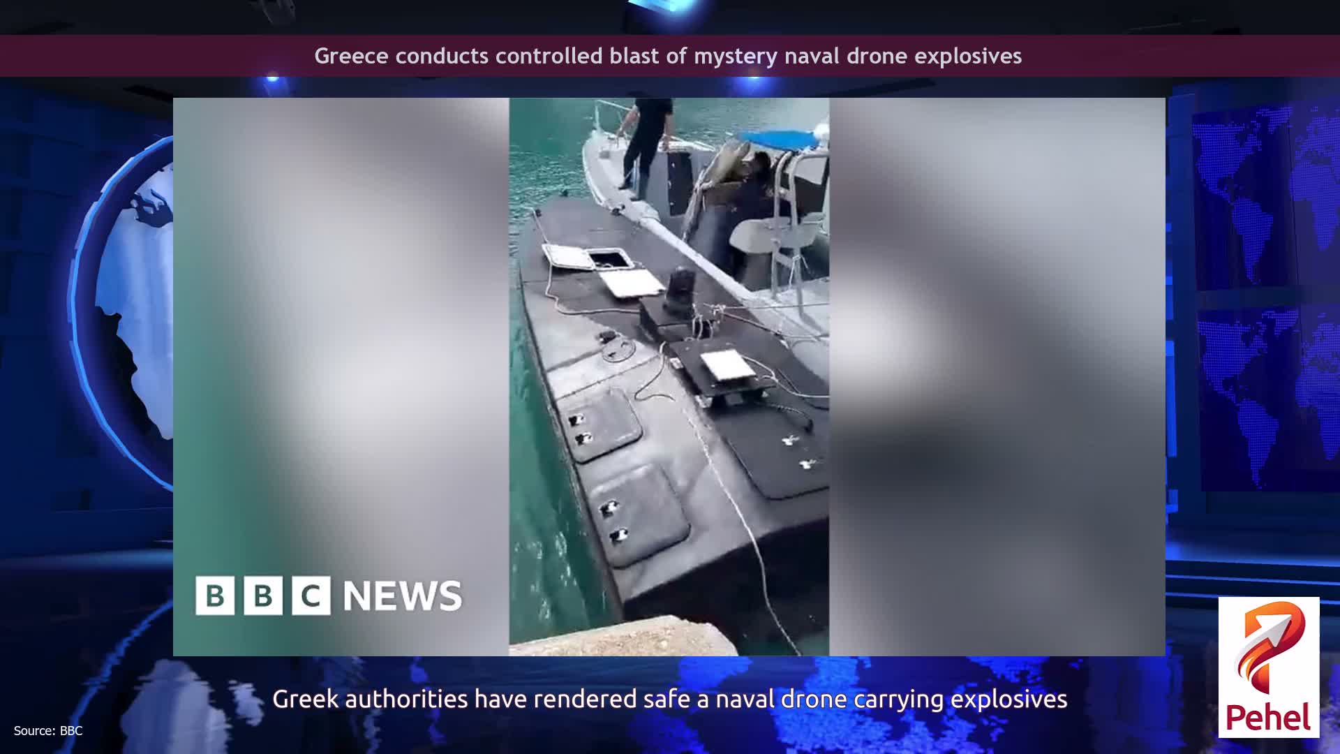 Greece conducts controlled blast of mystery naval drone explosives