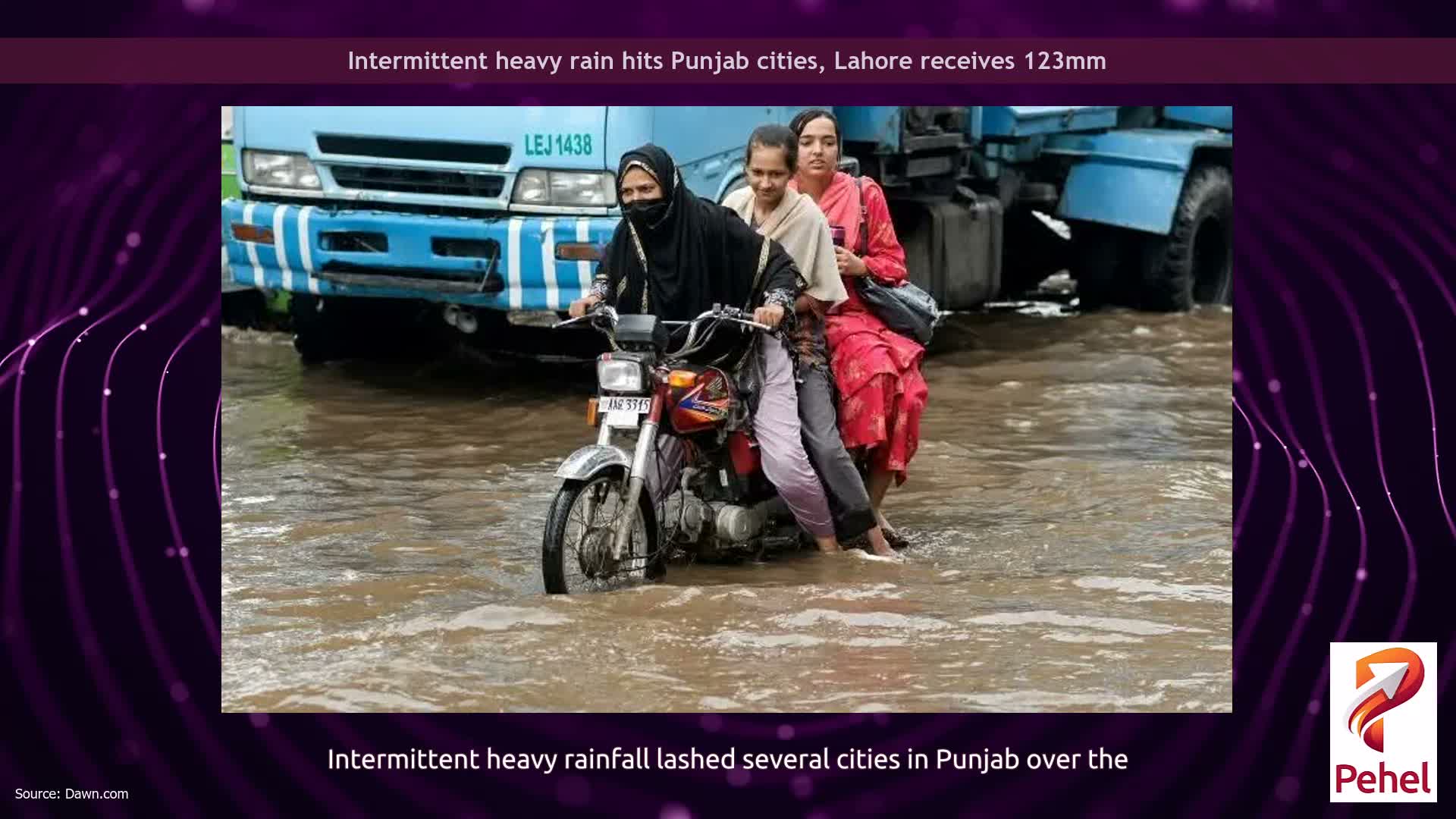 Intermittent heavy rain hits Punjab cities, Lahore receives 123mm