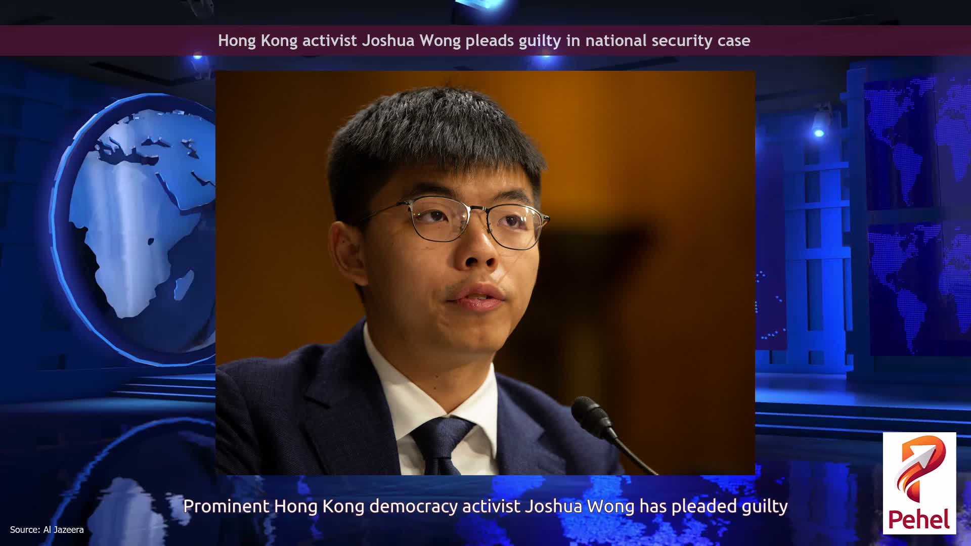 Hong Kong activist Joshua Wong pleads guilty in national security case
