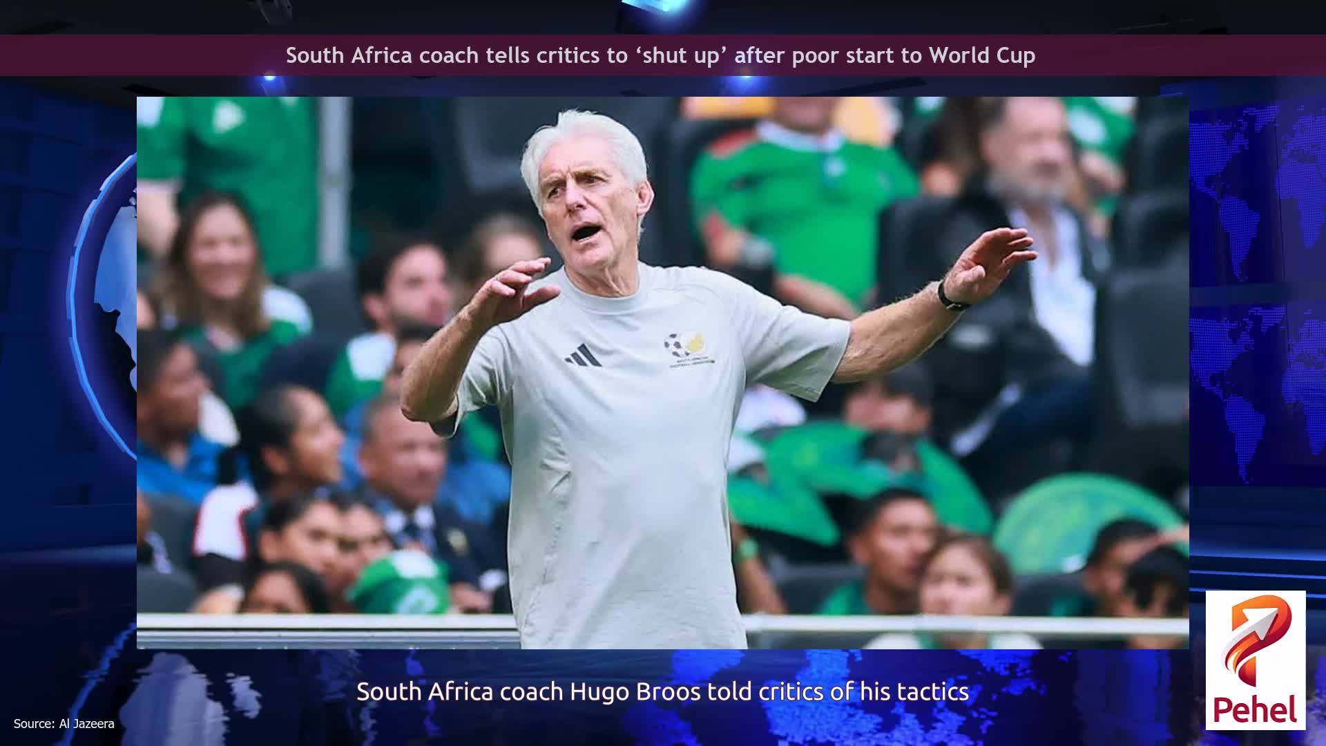 South Africa coach tells critics to ‘shut up’ after poor start to World Cup