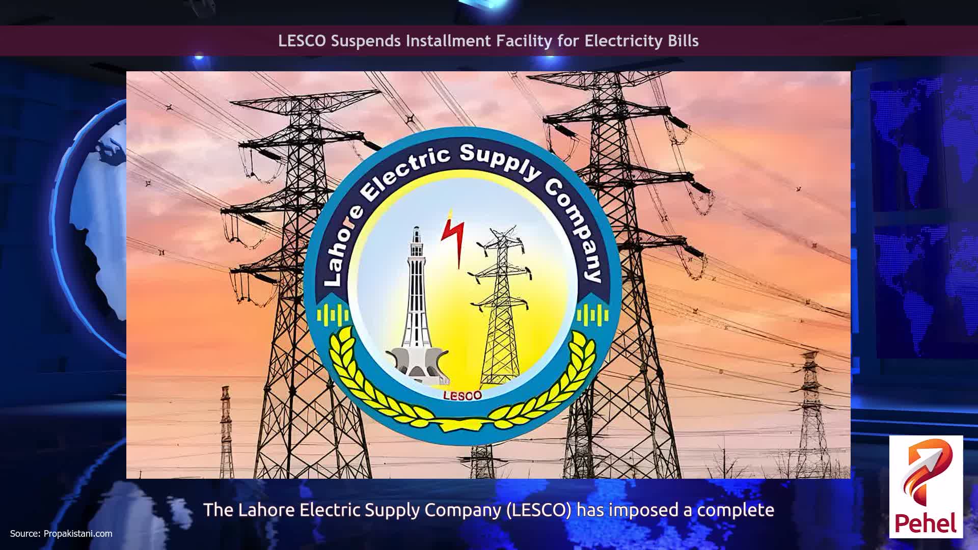 LESCO Suspends Installment Facility for Electricity Bills