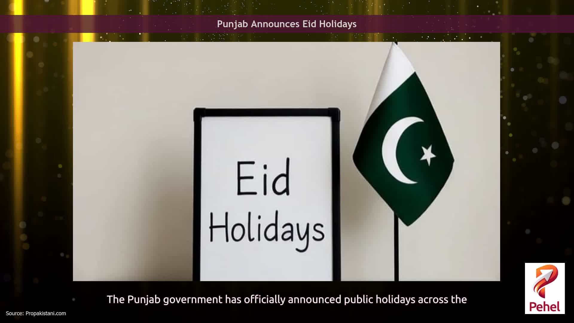 Punjab Announces Eid Holidays