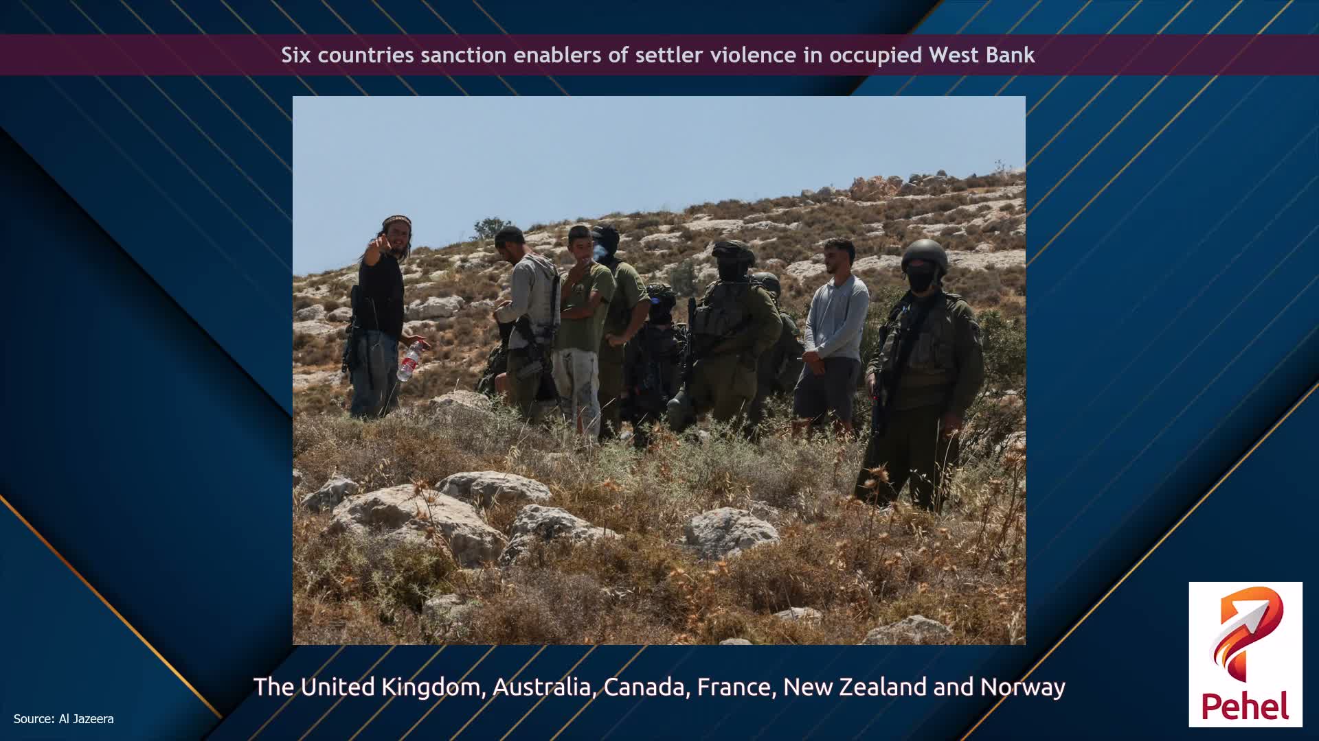 Six countries sanction enablers of settler violence in occupied West Bank