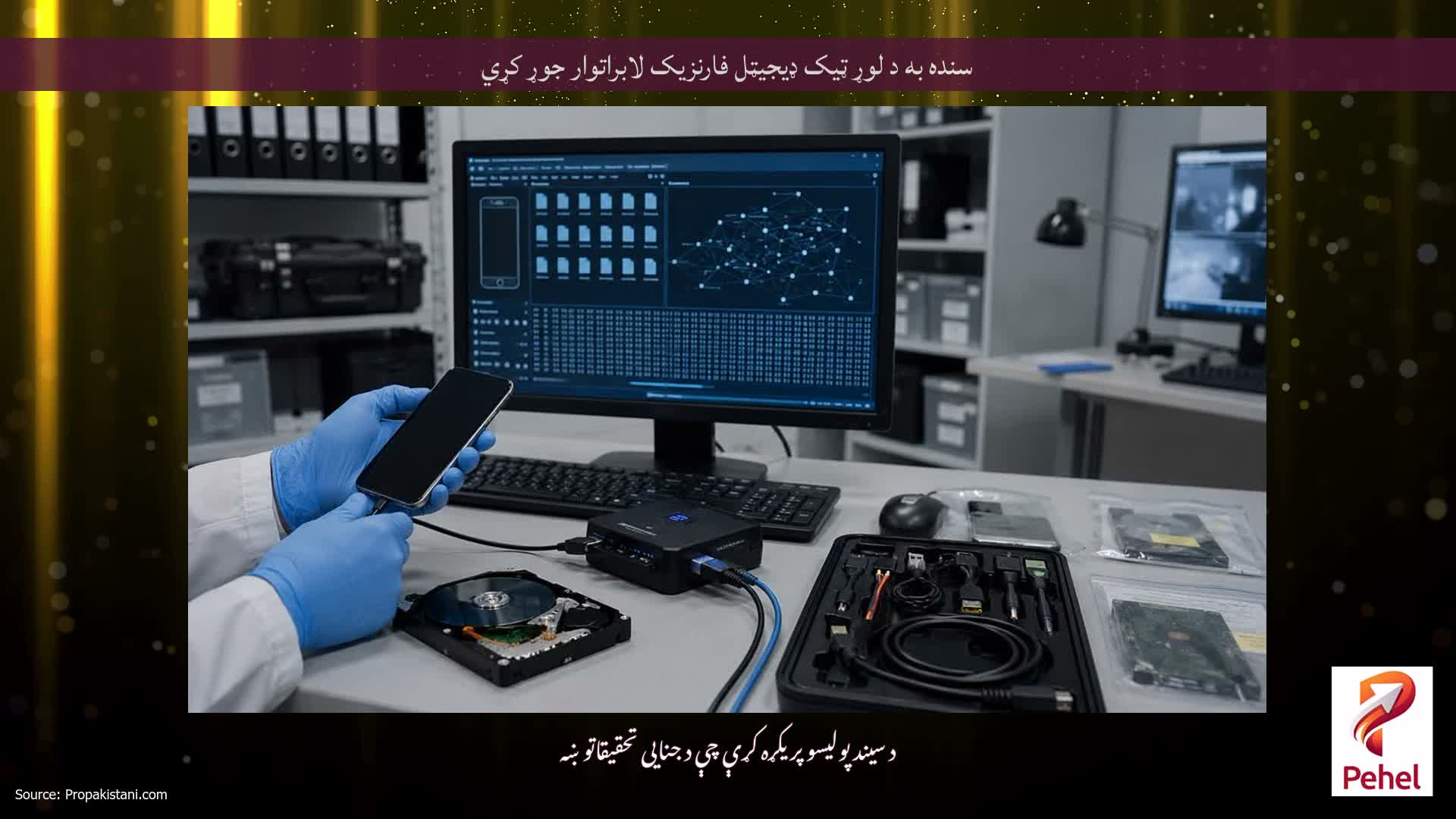 سنده به د لوړ ټیک ډیجیټل فارنزیک لابراتوار جوړ کړي