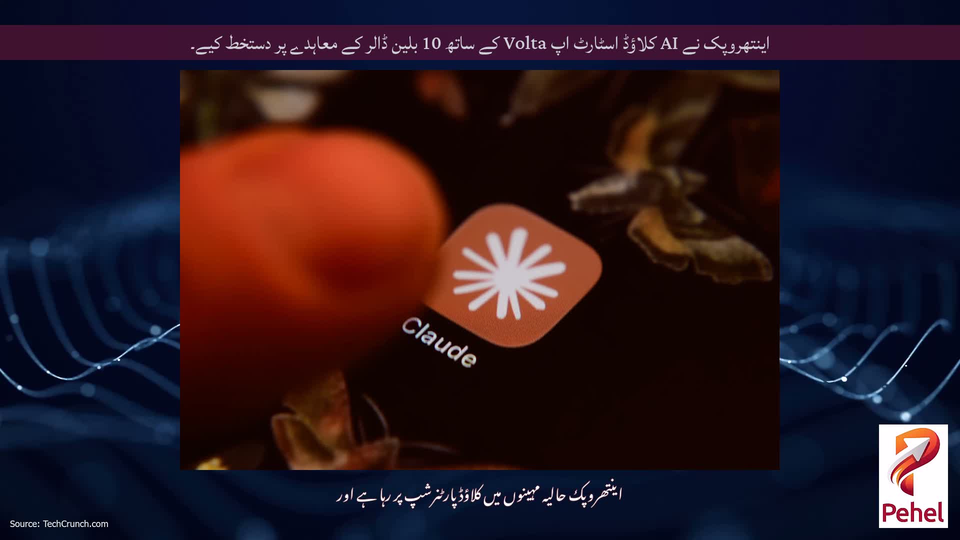 اینتھروپک نے AI کلاؤڈ اسٹارٹ اپ Volta کے ساتھ 10 بلین ڈالر کے معاہدے پر دستخط کیے۔
