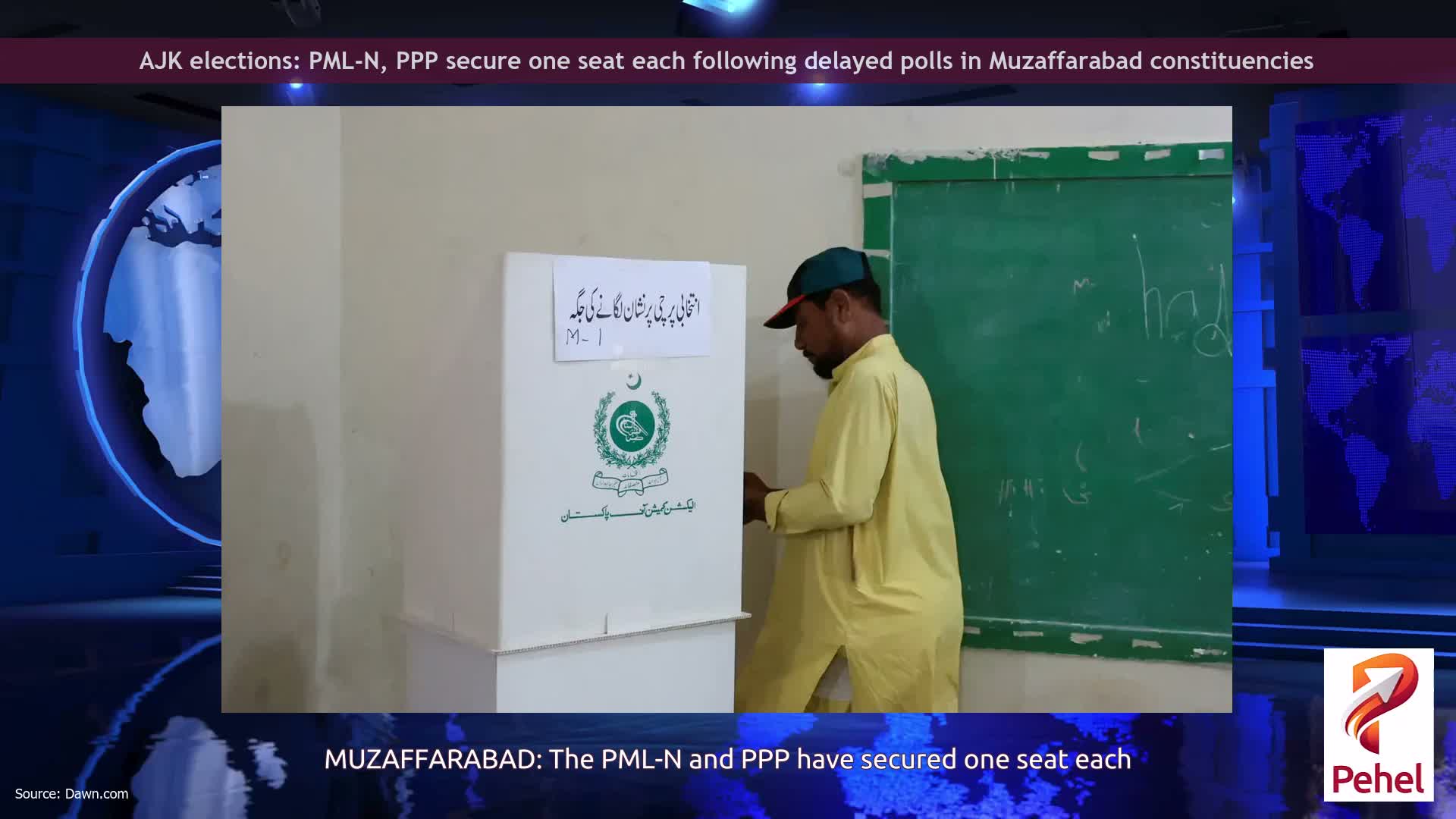 AJK elections: PML-N, PPP secure one seat each following delayed polls in Muzaffarabad constituencies