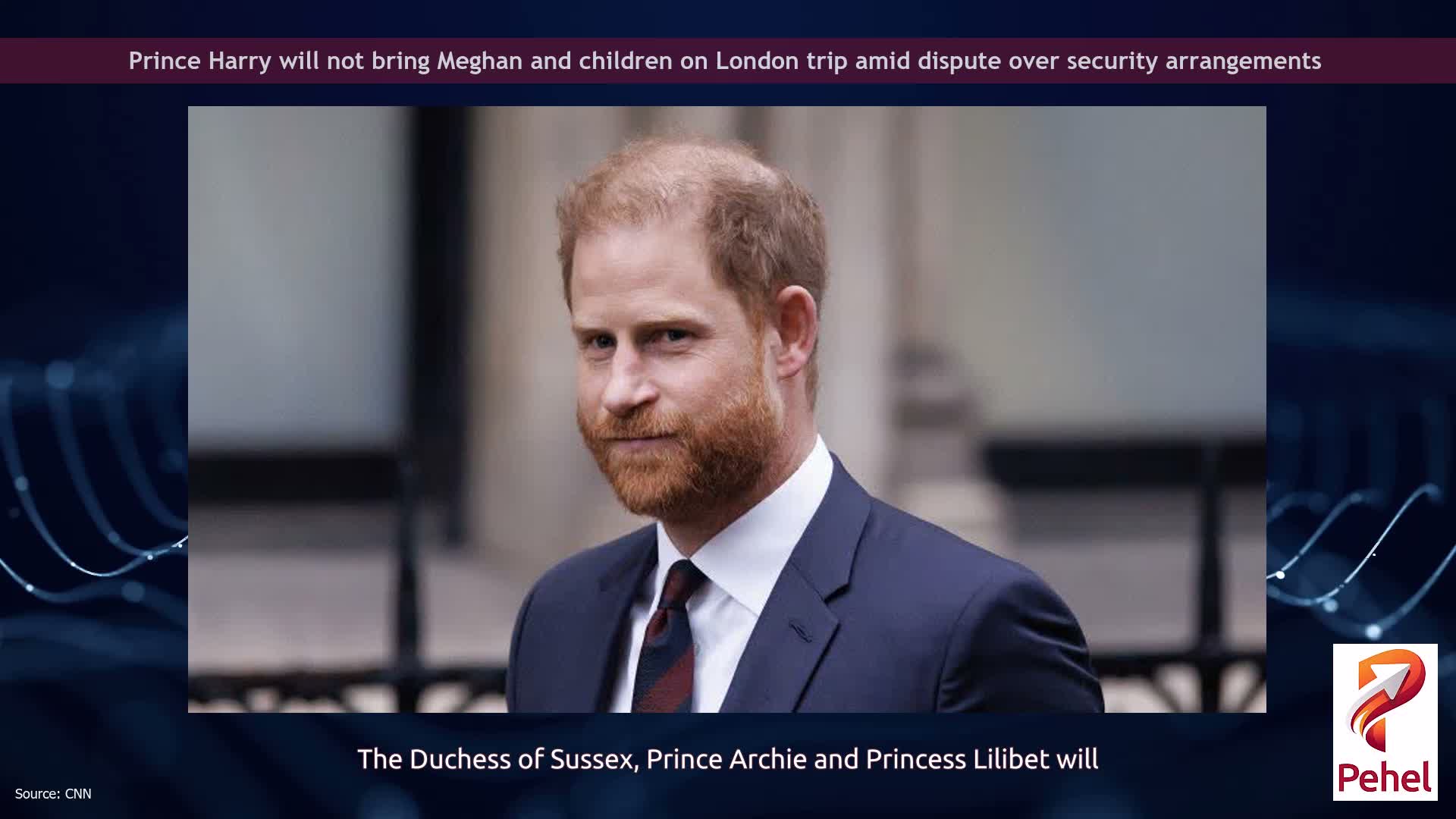 Prince Harry will not bring Meghan and children on London trip amid dispute over security arrangements